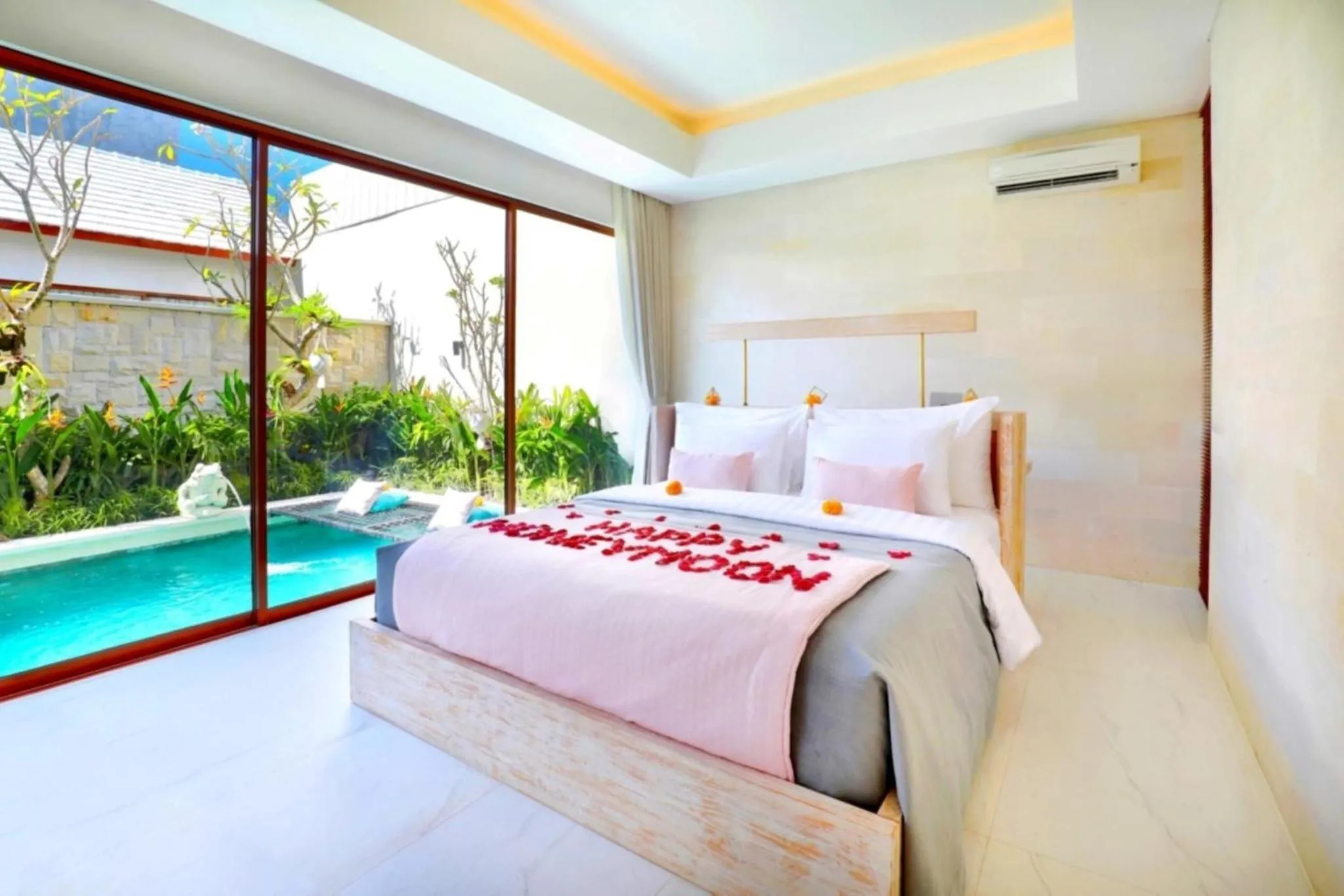 Decorative detail, Bed in La Vie Villa Seminyak by Ini Vie Hospitality
