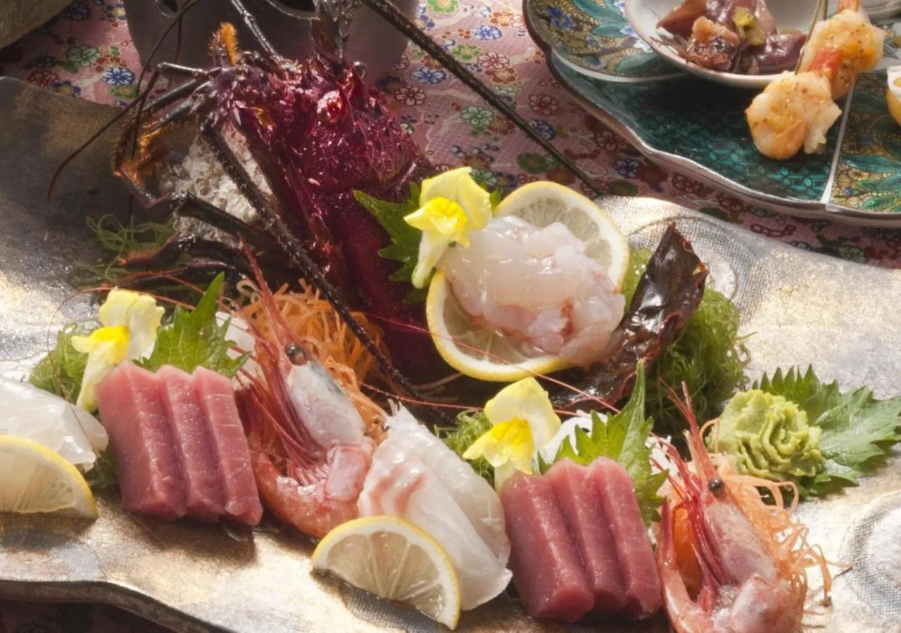 Dinner in Atagawa Yamatokan