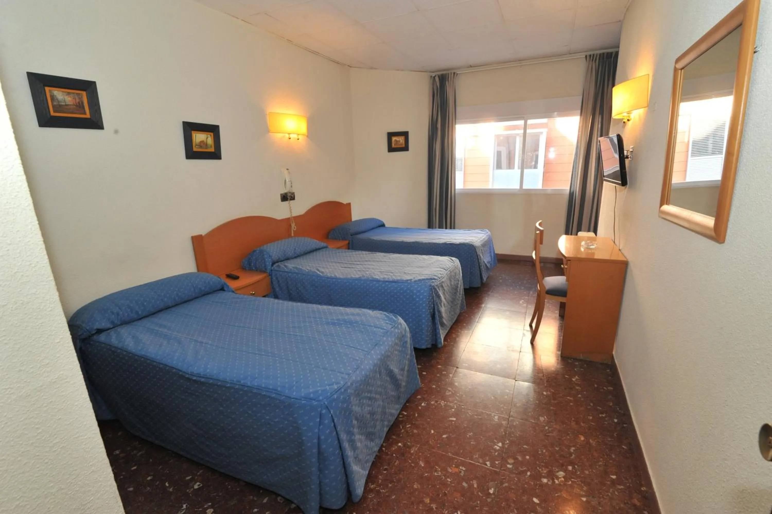 Decorative detail, Bed in Hostal Goyma I