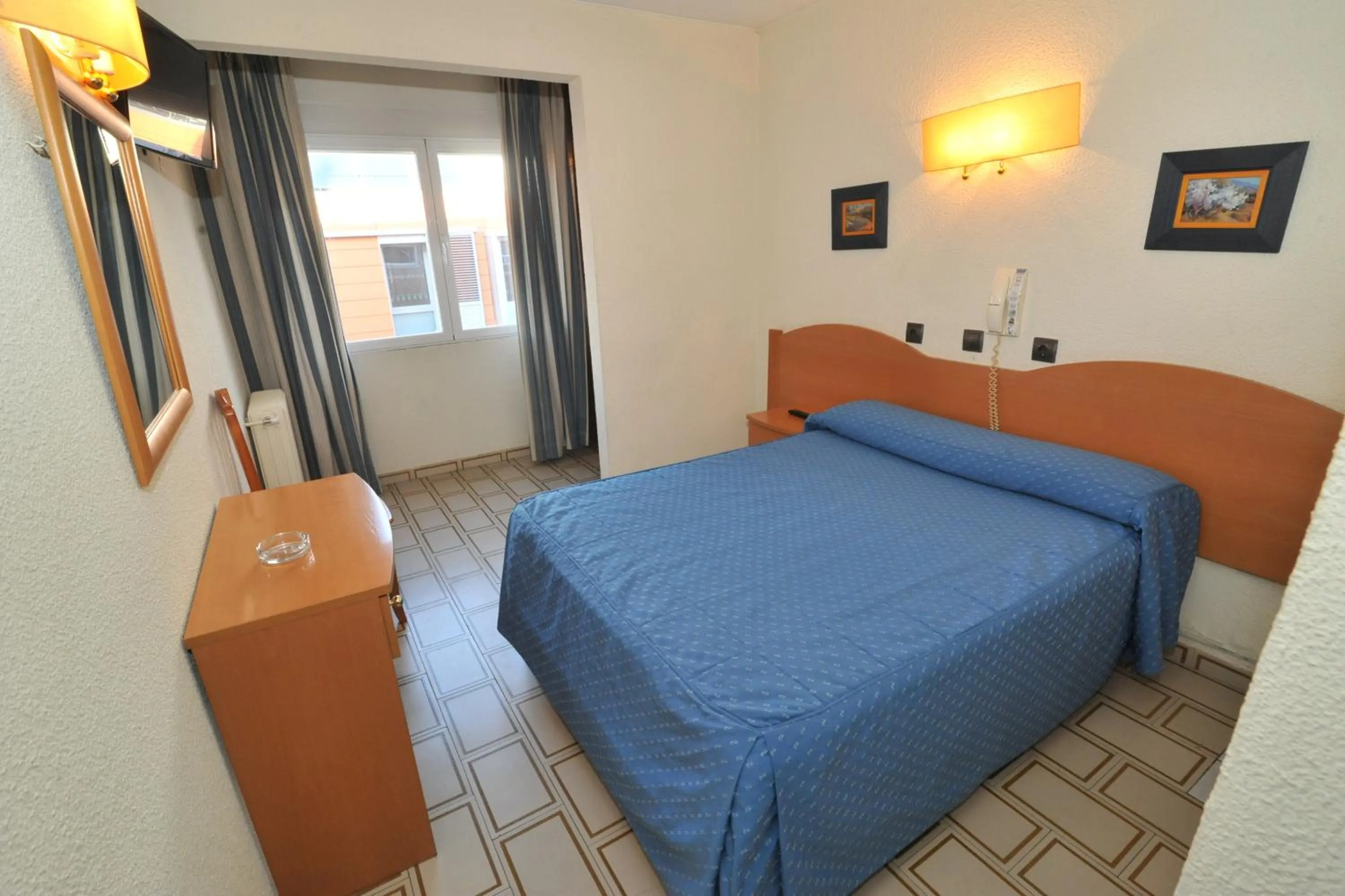 Decorative detail, Bed in Hostal Goyma I