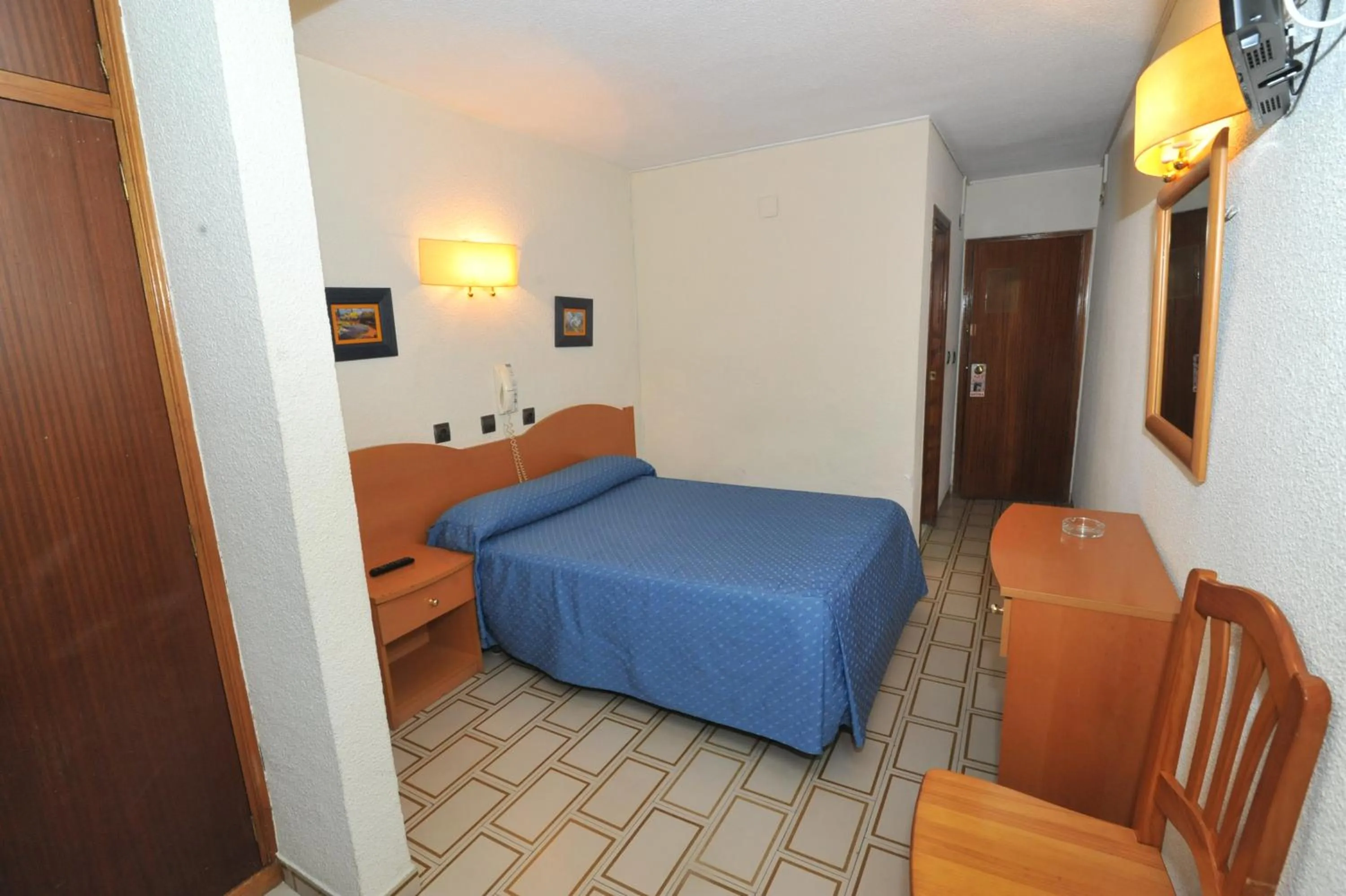 Decorative detail, Bed in Hostal Goyma I