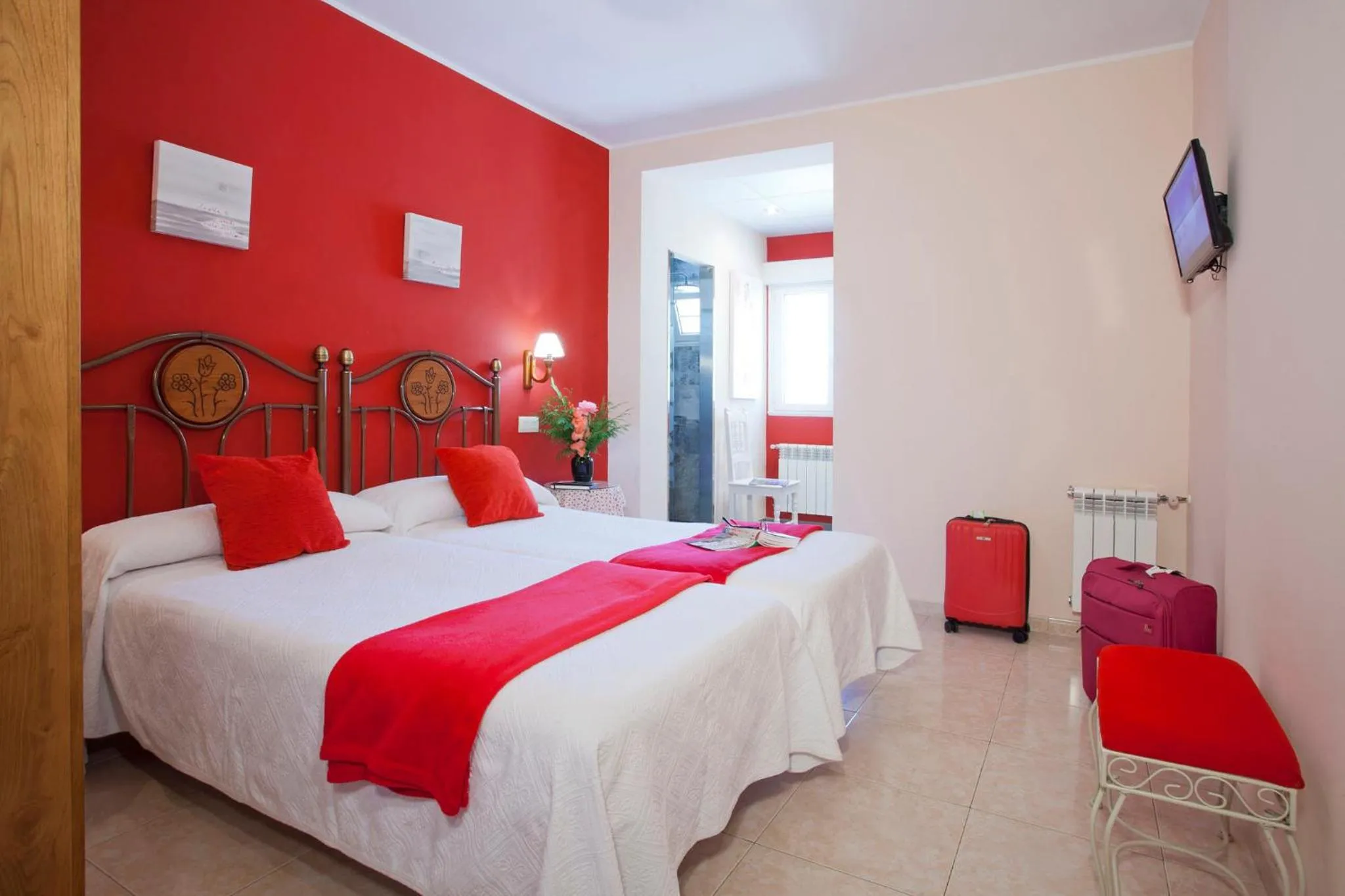 Superior Twin Room in Hotel Alvaro frente Palacio-Museo Selgas