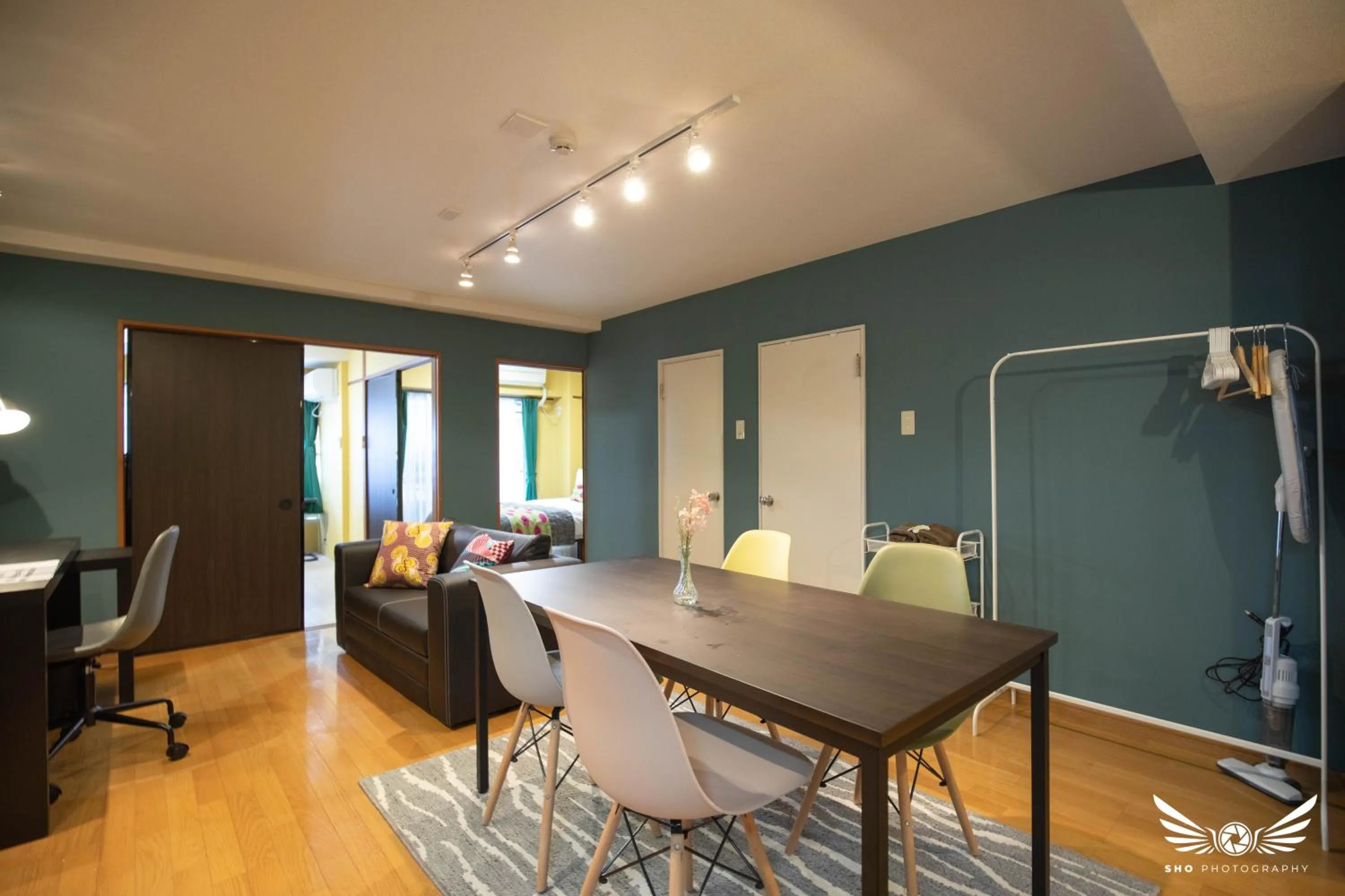 Living room in Hakata apartment