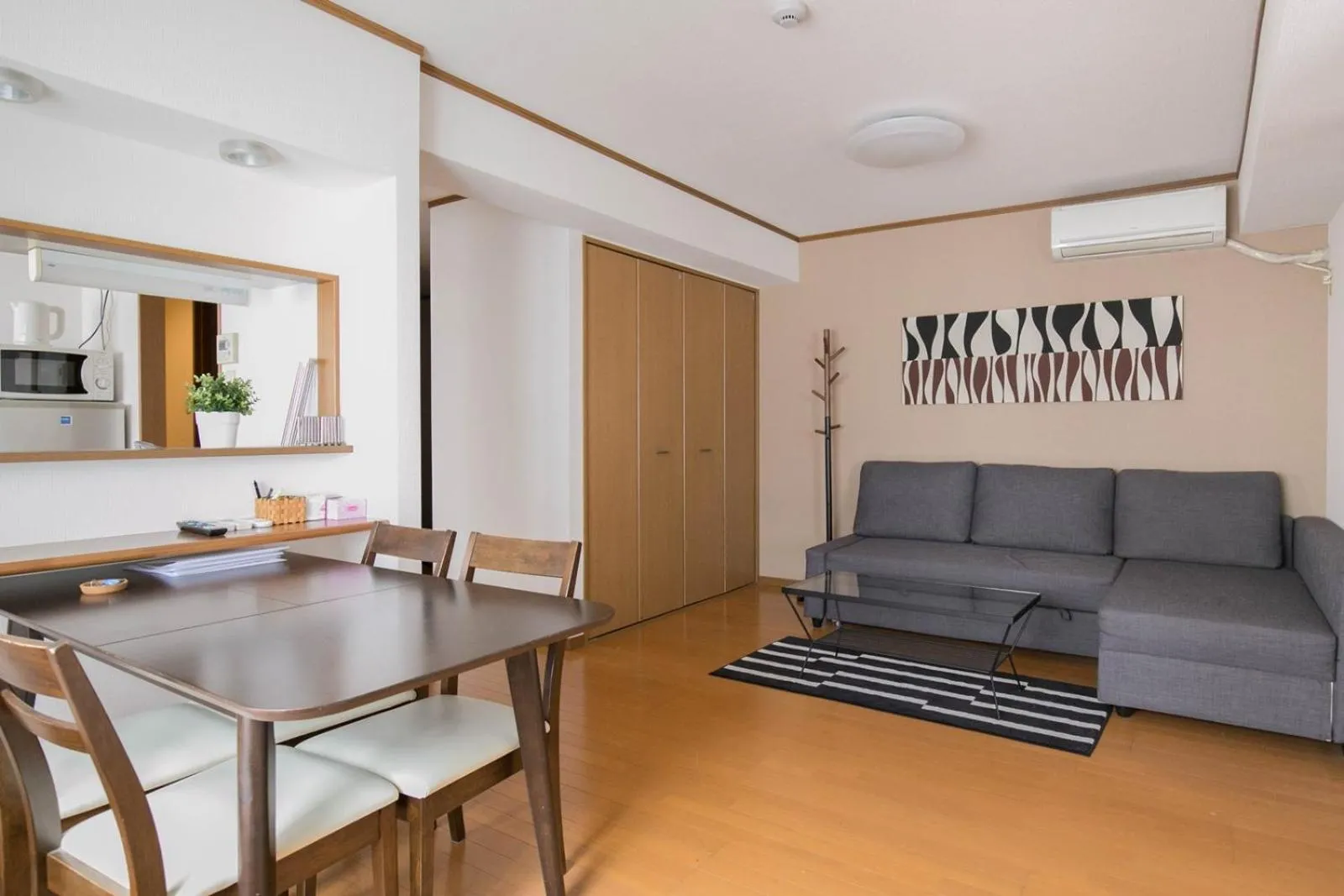 Living room in Hakata apartment