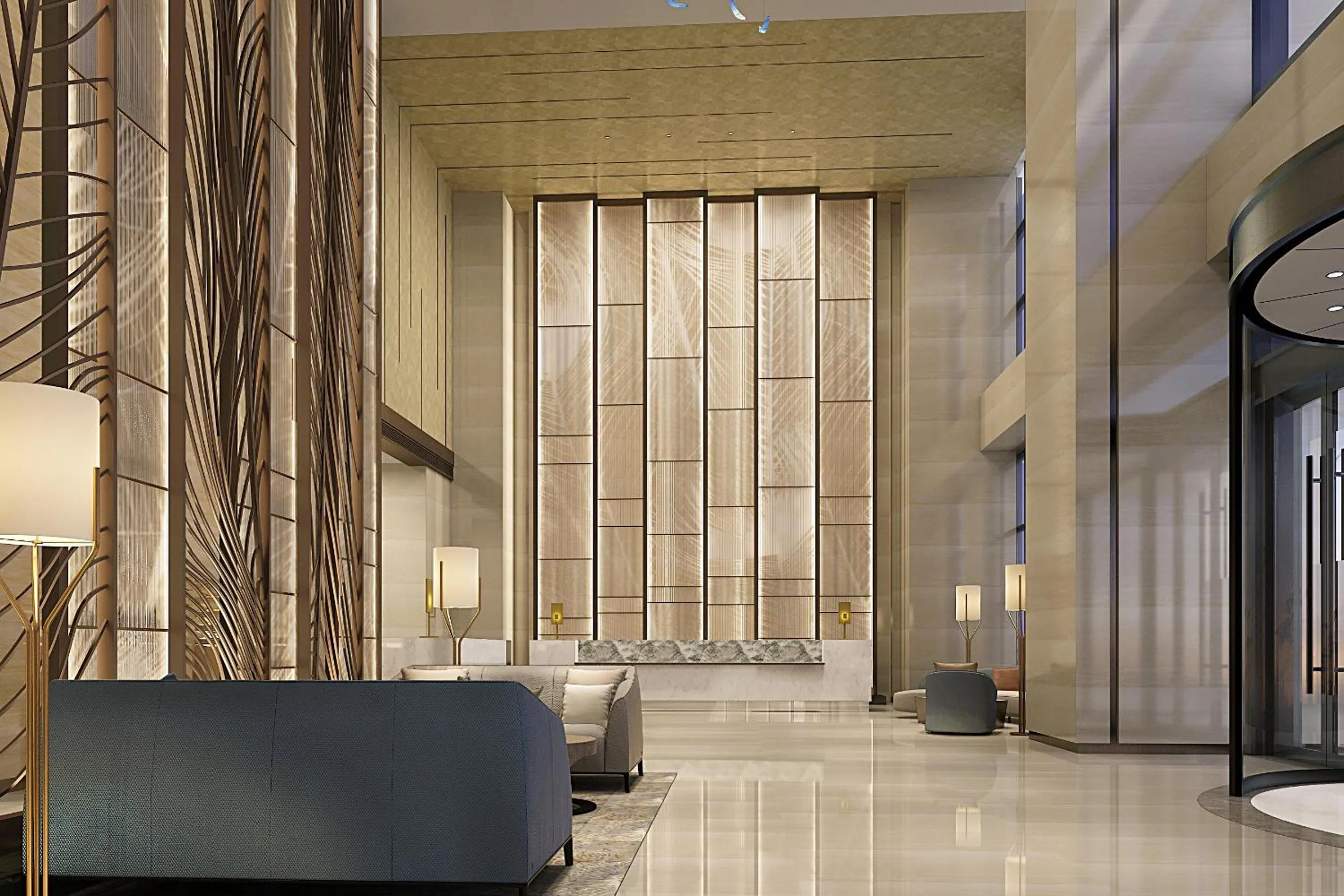 Lobby or reception in Howard Johnson Zhujiang Hotel Chongqing