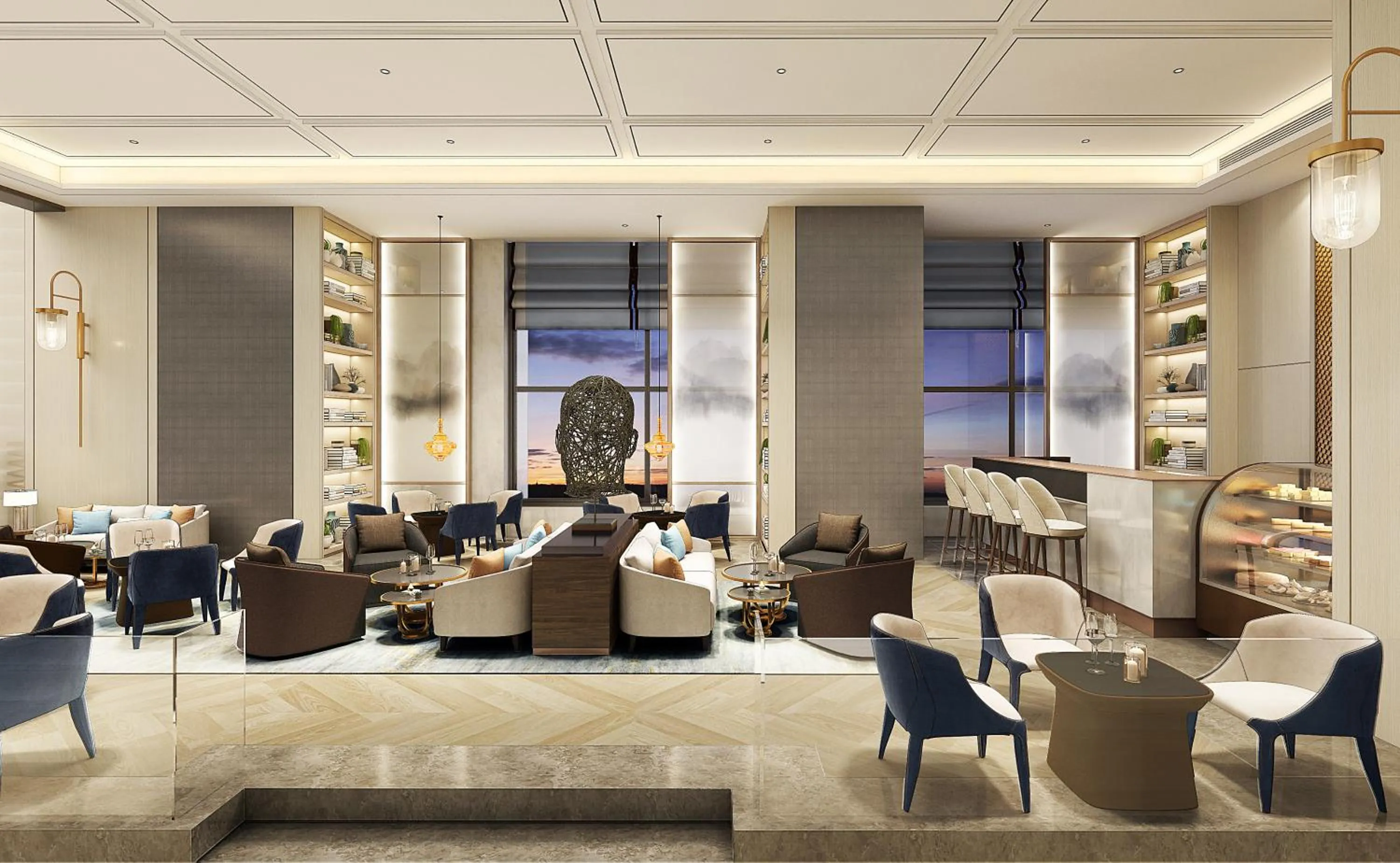Lounge or bar in Howard Johnson Zhujiang Hotel Chongqing