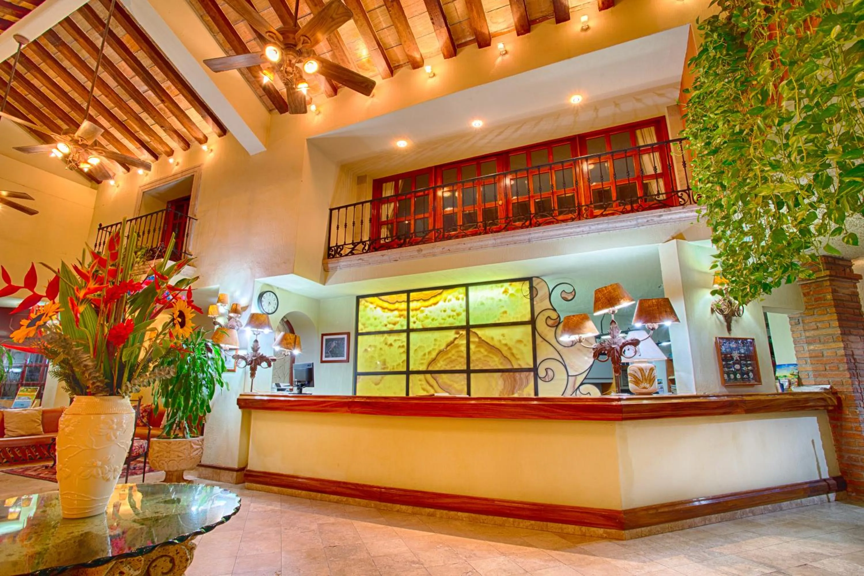 Lobby or reception in Hotel Garza Canela
