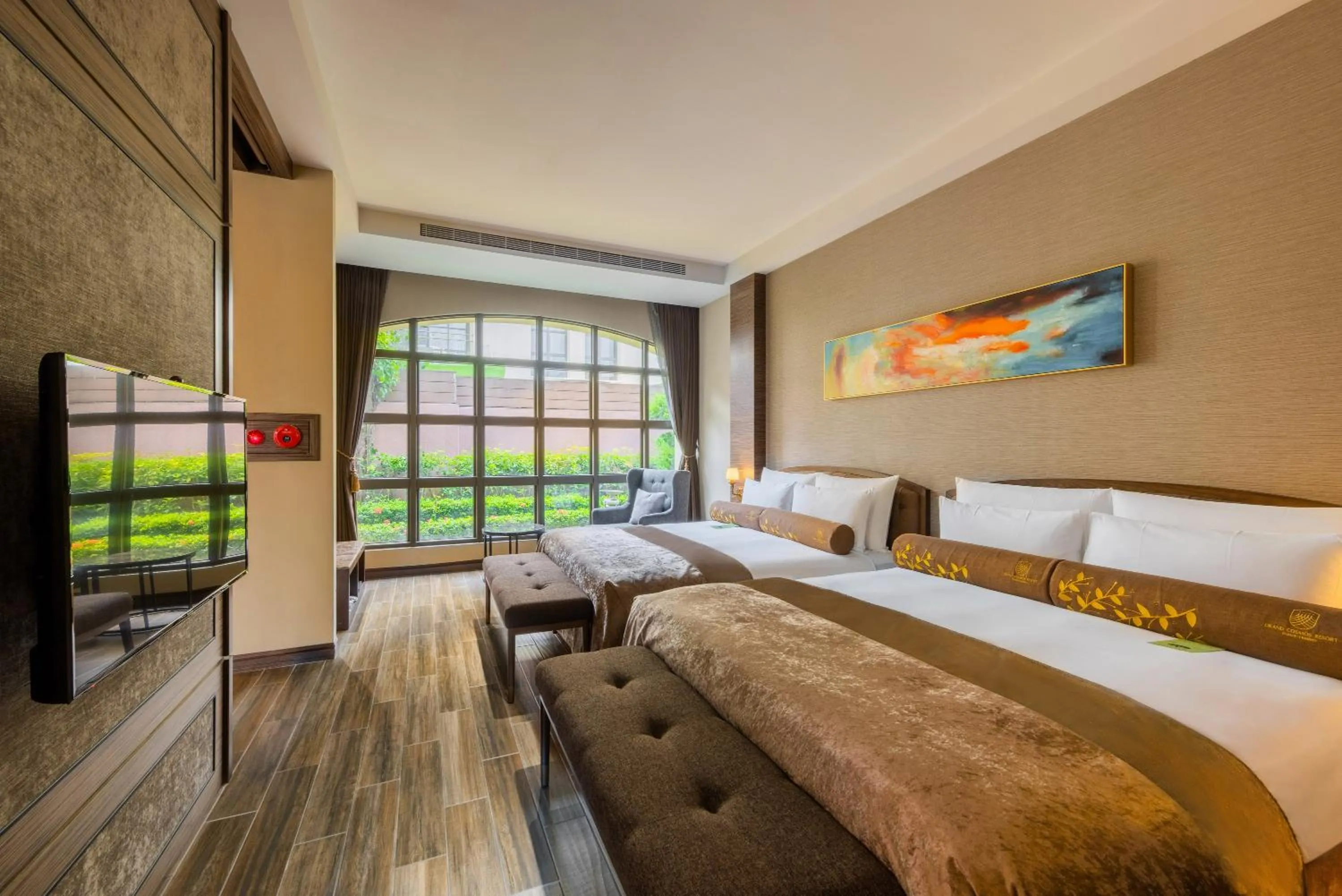 Bed in Grand Cosmos Resort Ruisui Hualien