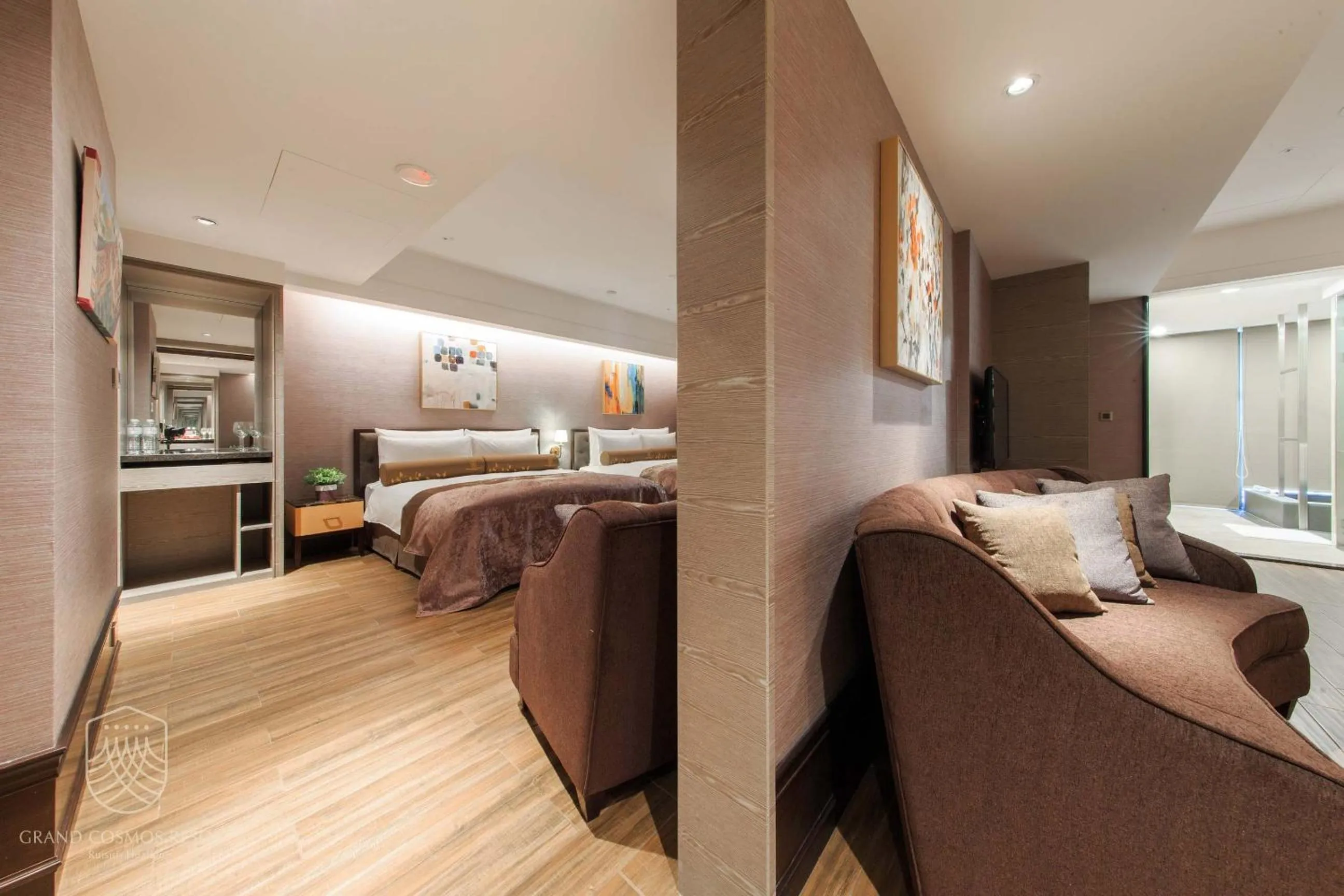 Bed in Grand Cosmos Resort Ruisui Hualien