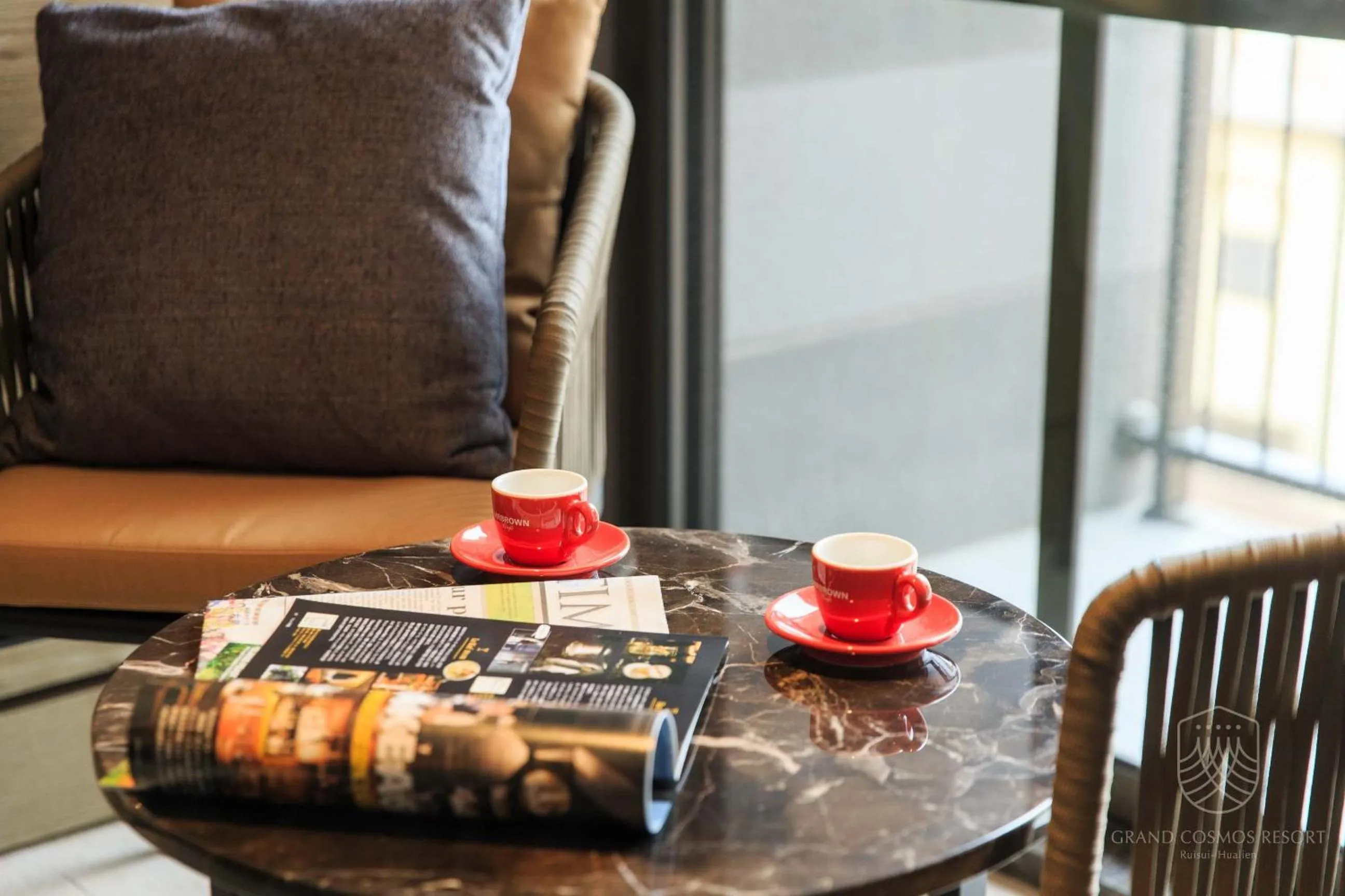 Seating area in Grand Cosmos Resort Ruisui Hualien