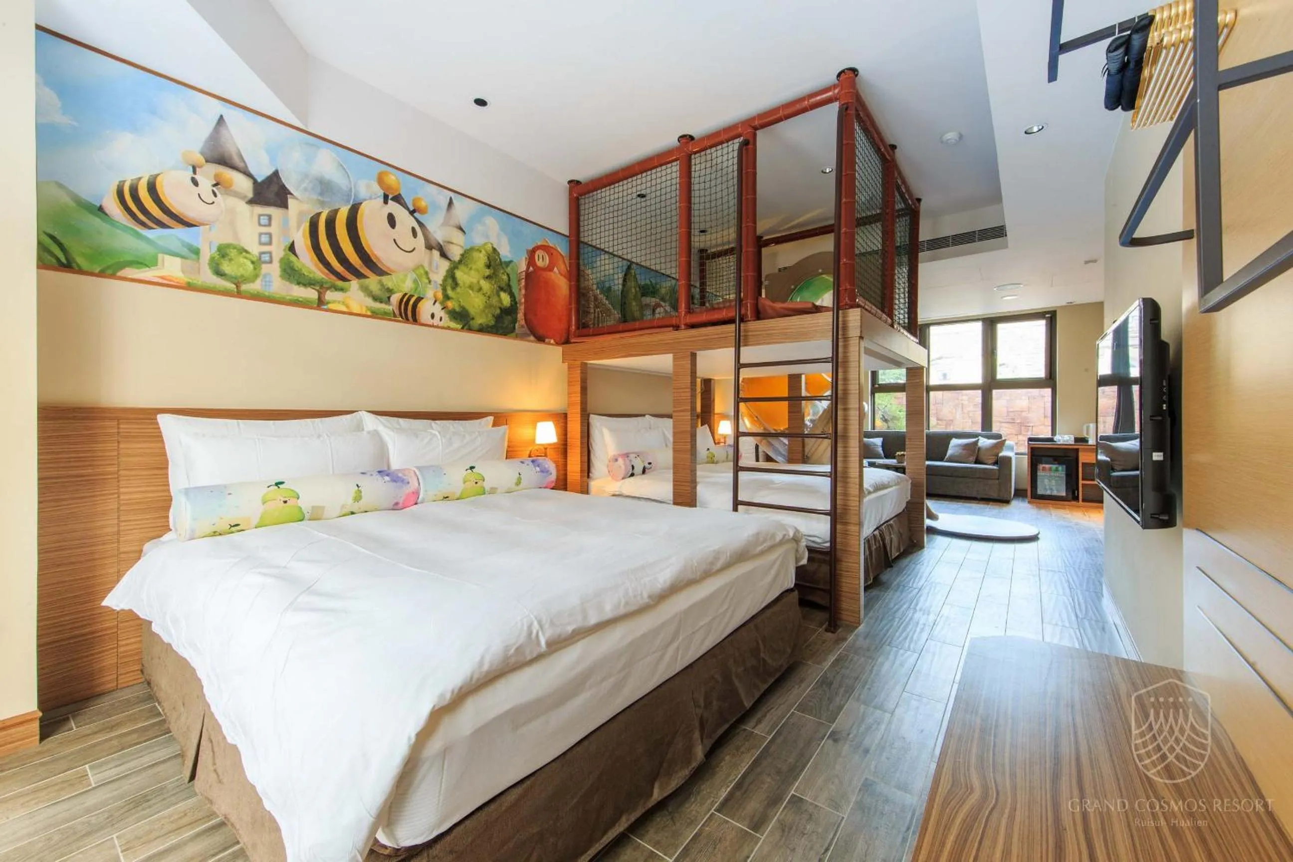 Bedroom, Bed in Grand Cosmos Resort Ruisui Hualien