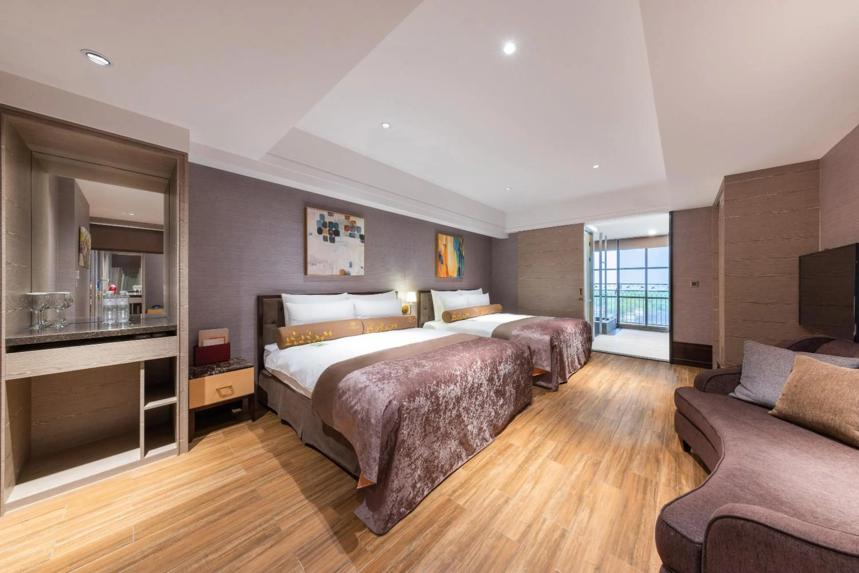 Bed in Grand Cosmos Resort Ruisui Hualien