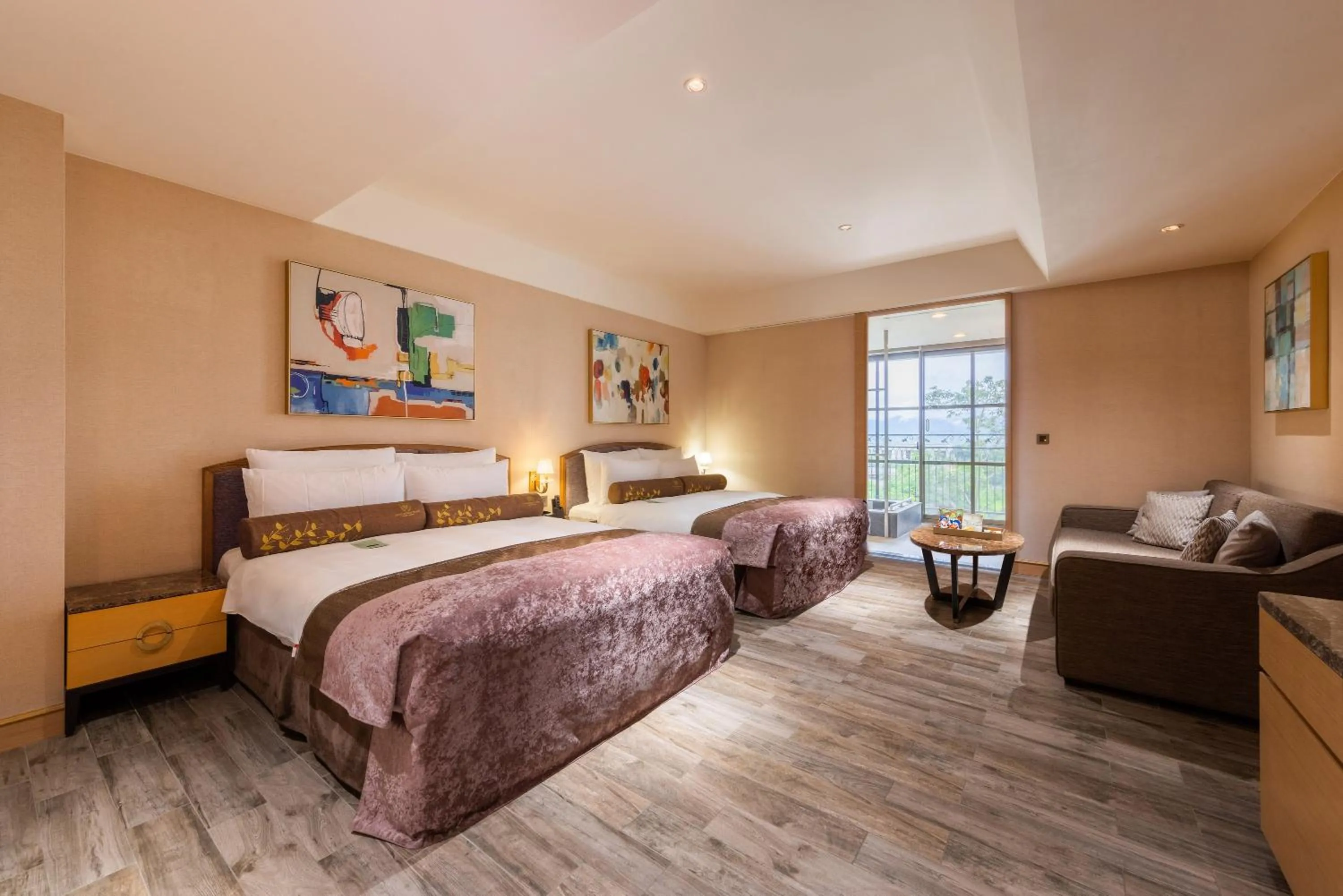 Bed in Grand Cosmos Resort Ruisui Hualien