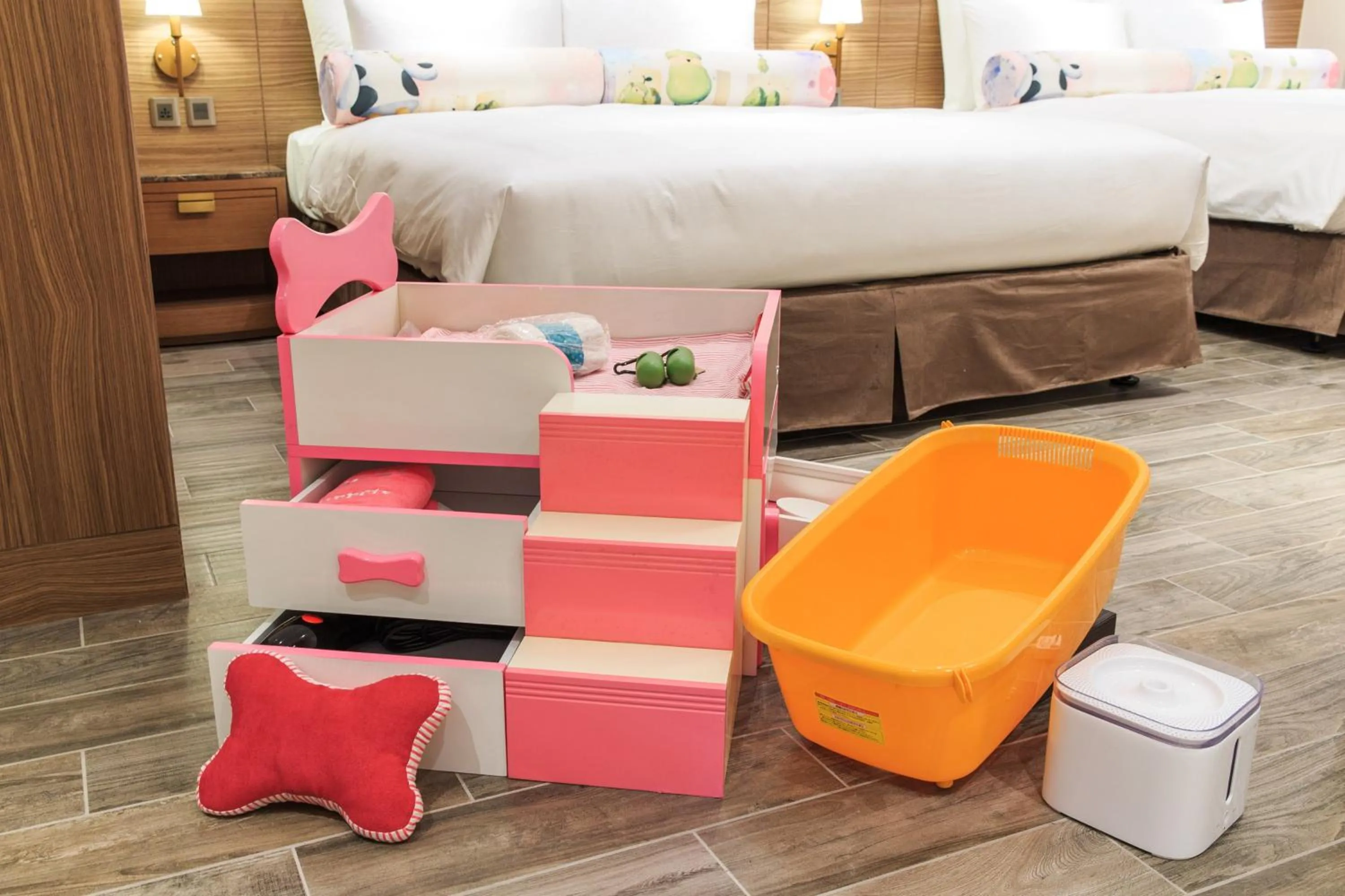 Decorative detail, Bed in Grand Cosmos Resort Ruisui Hualien