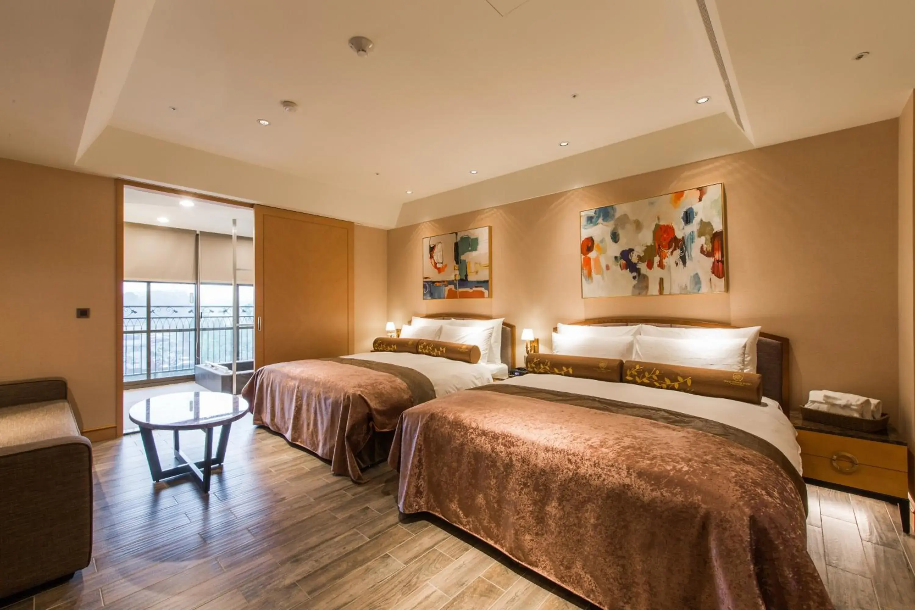 Bed in Grand Cosmos Resort Ruisui Hualien Bed in Grand Cosmos Resort Ruisui Hualien