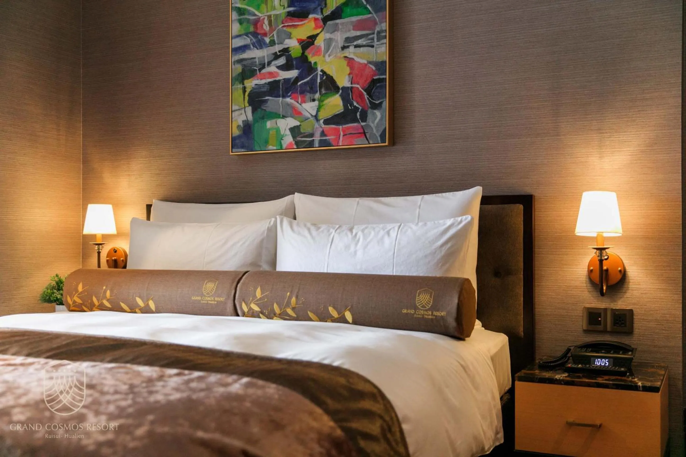 Bed in Grand Cosmos Resort Ruisui Hualien