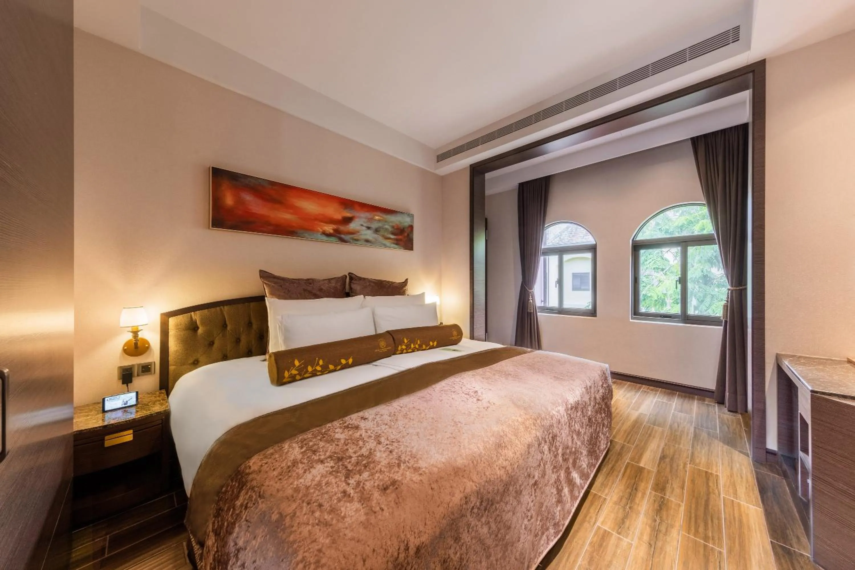 Bed in Grand Cosmos Resort Ruisui Hualien