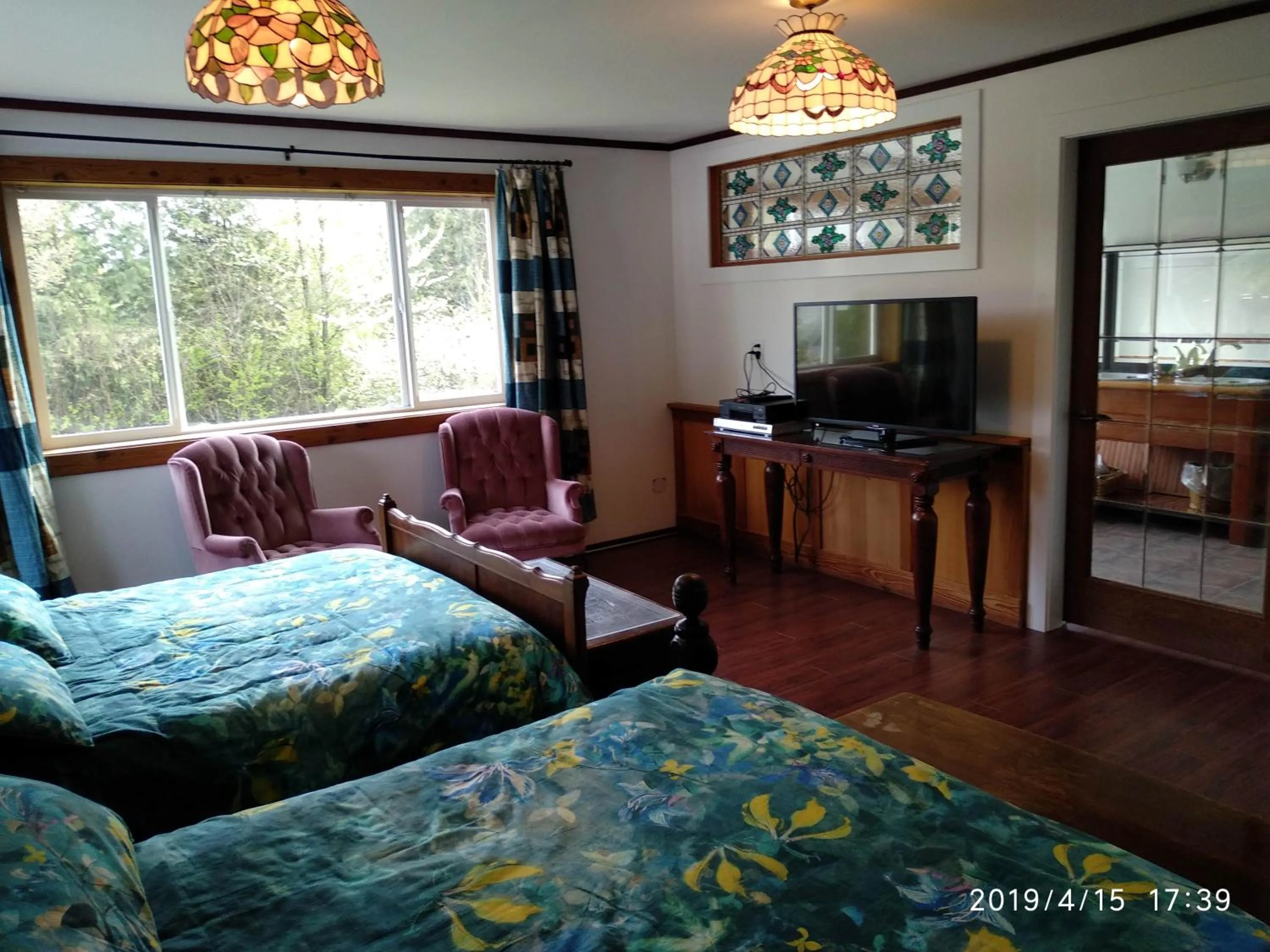 Bed in Harrison Hammond House Farmstay