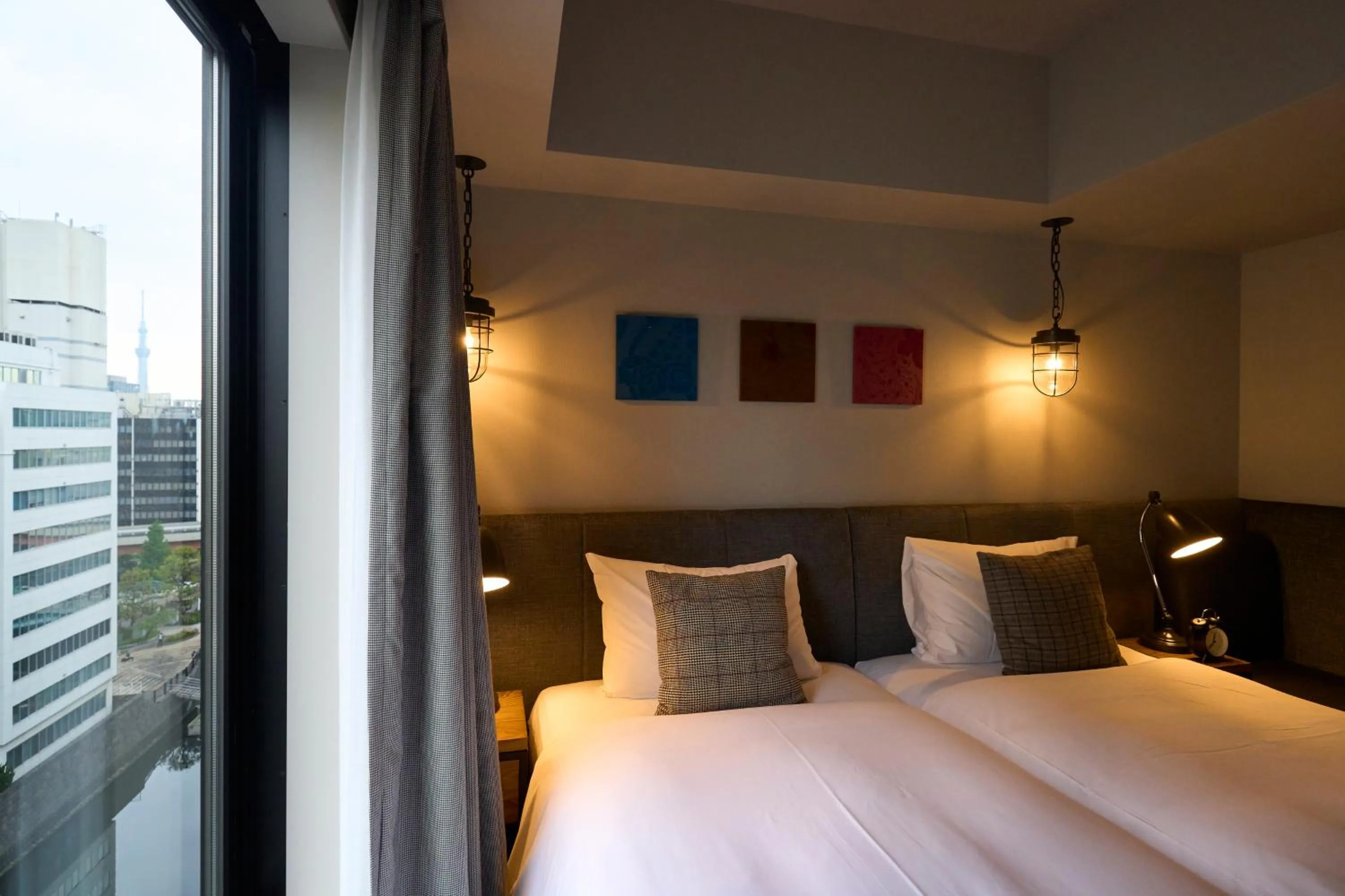 View (from property/room), Bed in Hotel Resol Akihabara