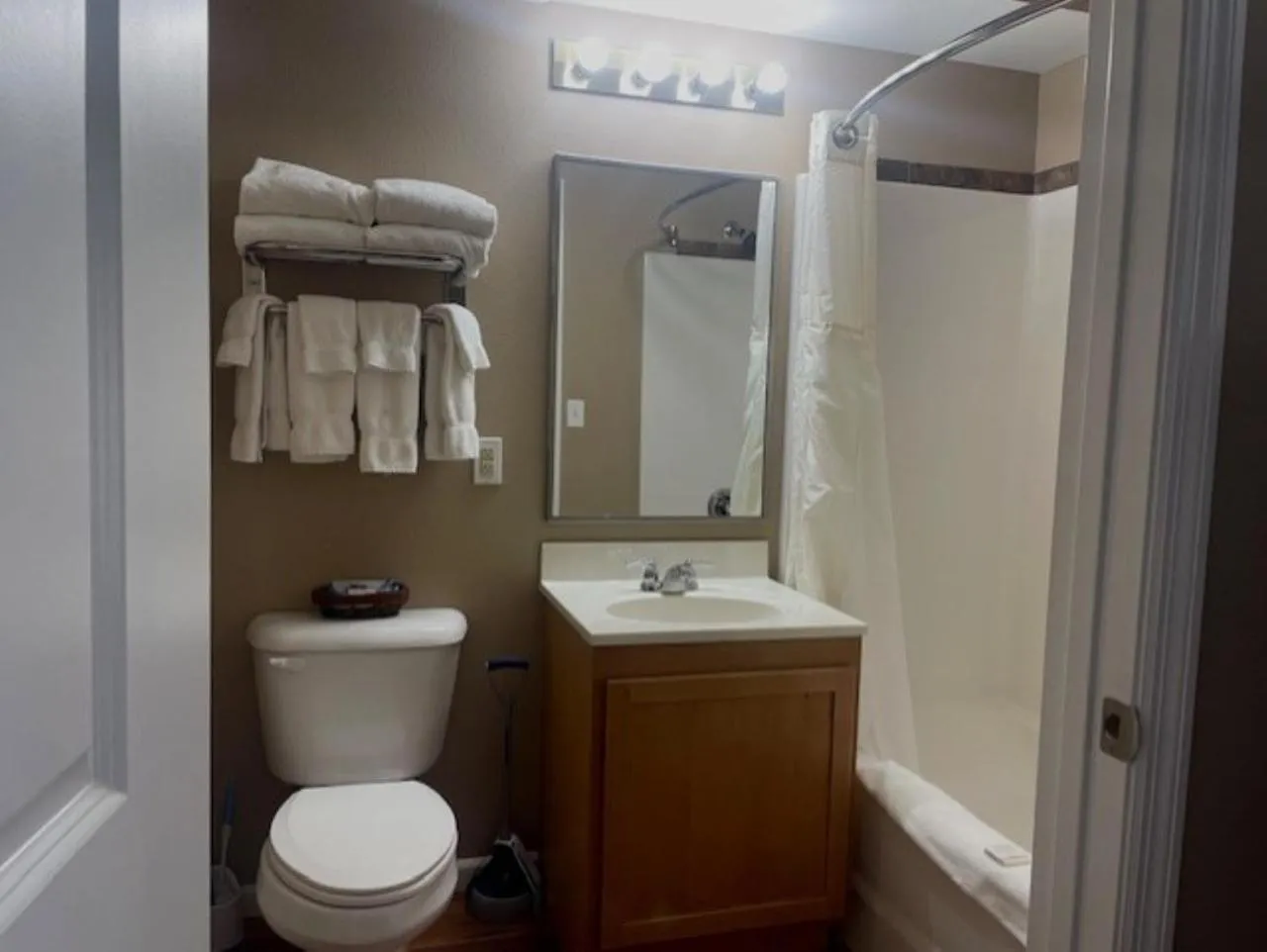 Shower in Bell's Extended Stay and Suites