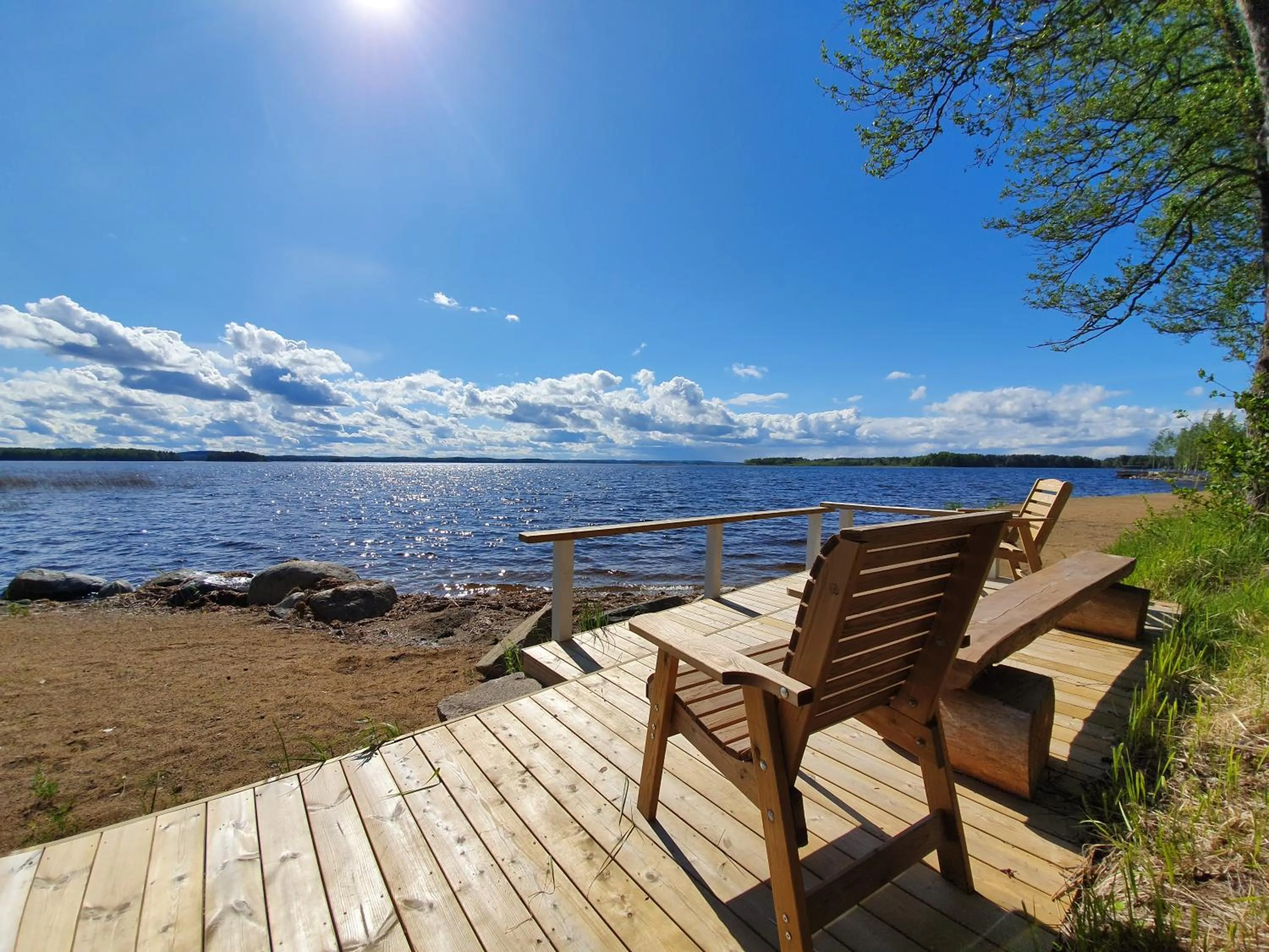 Lake view in B&B Taipaleenniemi