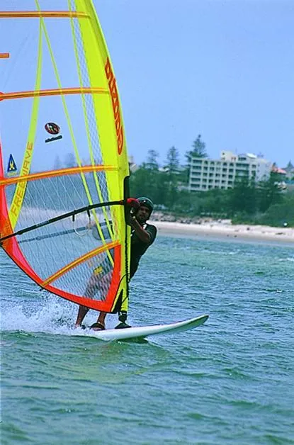 Windsurfing in Riviere on Golden Beach