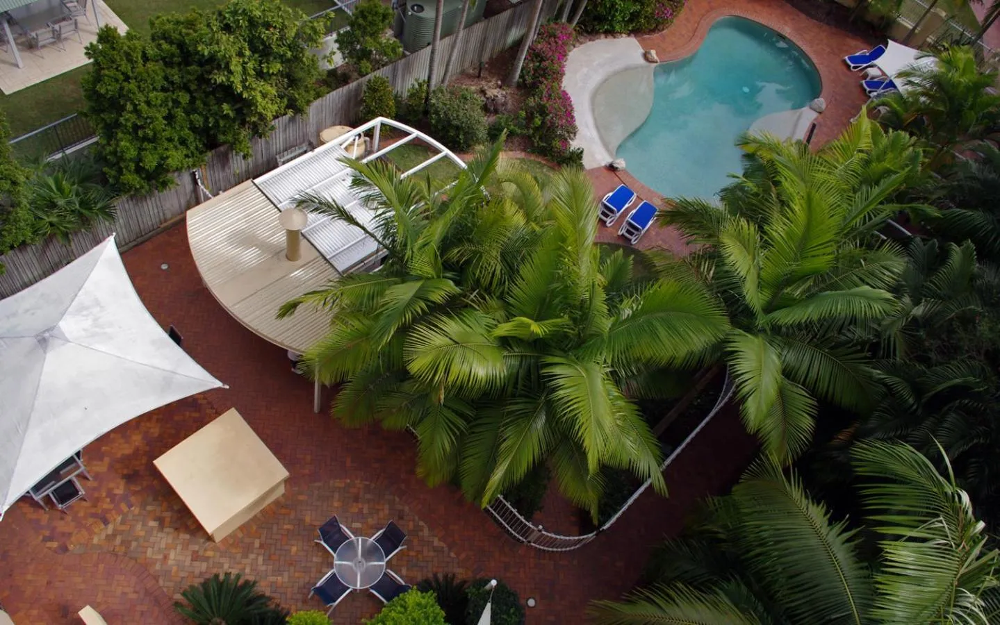Garden view in Riviere on Golden Beach