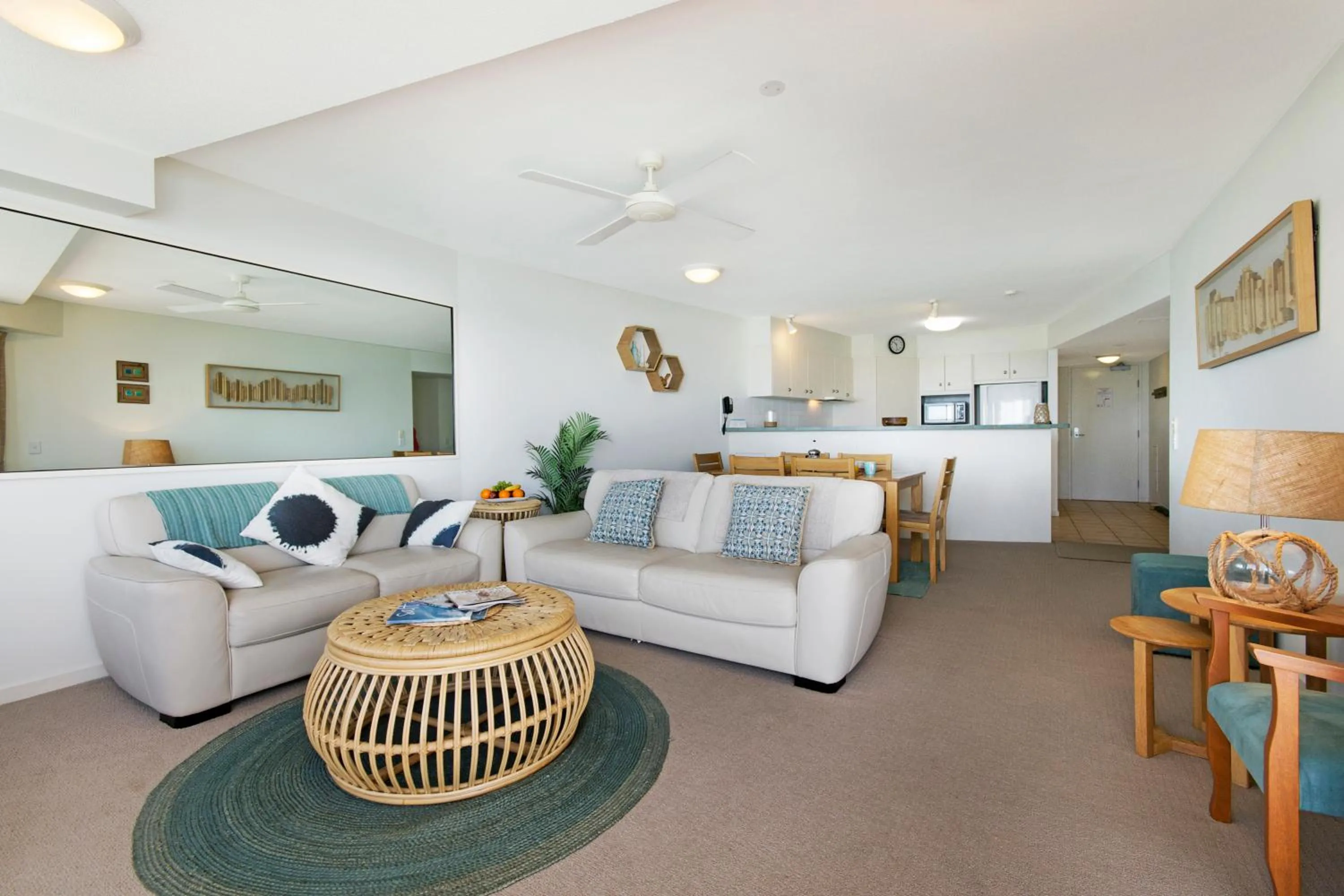 Seating area in Riviere on Golden Beach