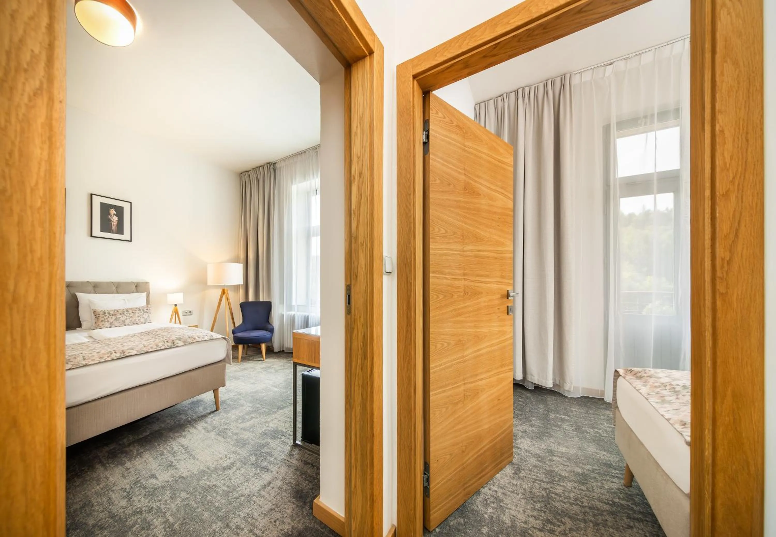 Photo of the whole room, Bed in Residence Vyhlídka