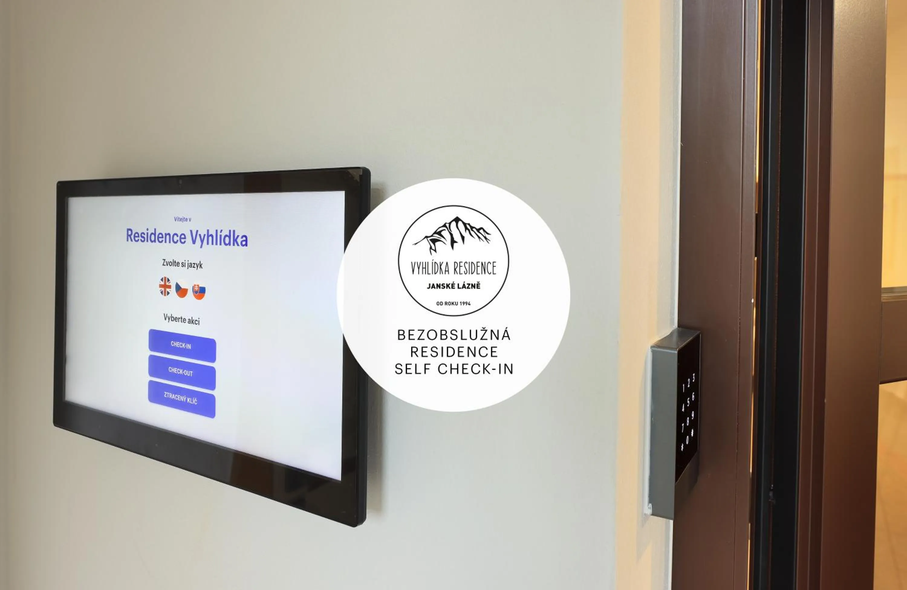 Lobby or reception in Residence Vyhlídka