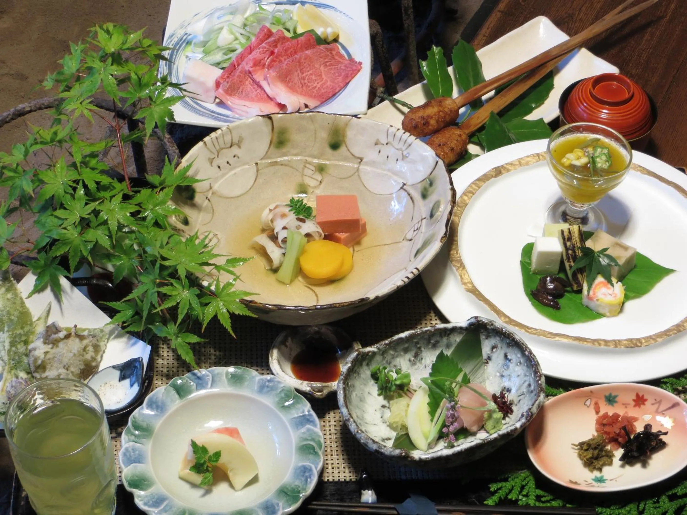 Dinner in Yumoto Choza