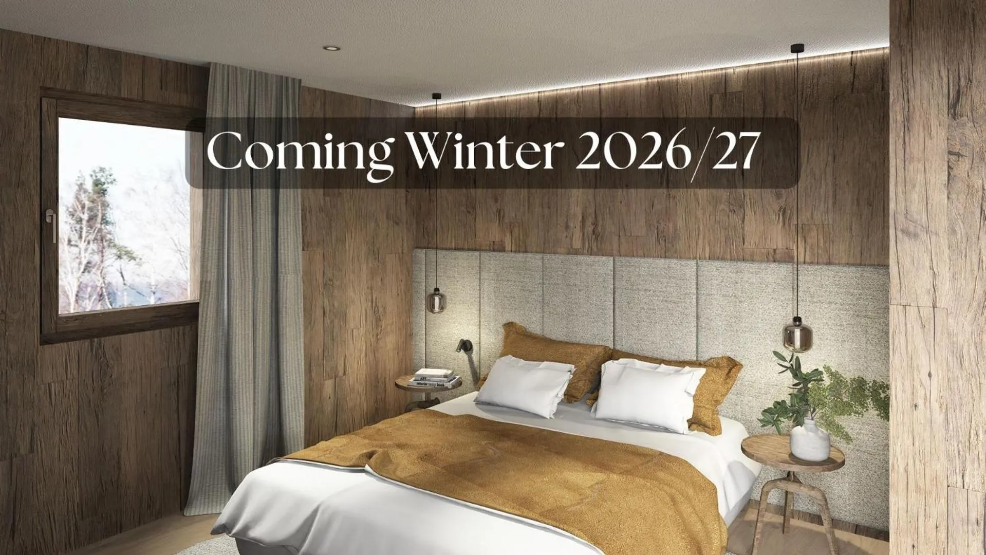 Bed in Hotel Marmolada