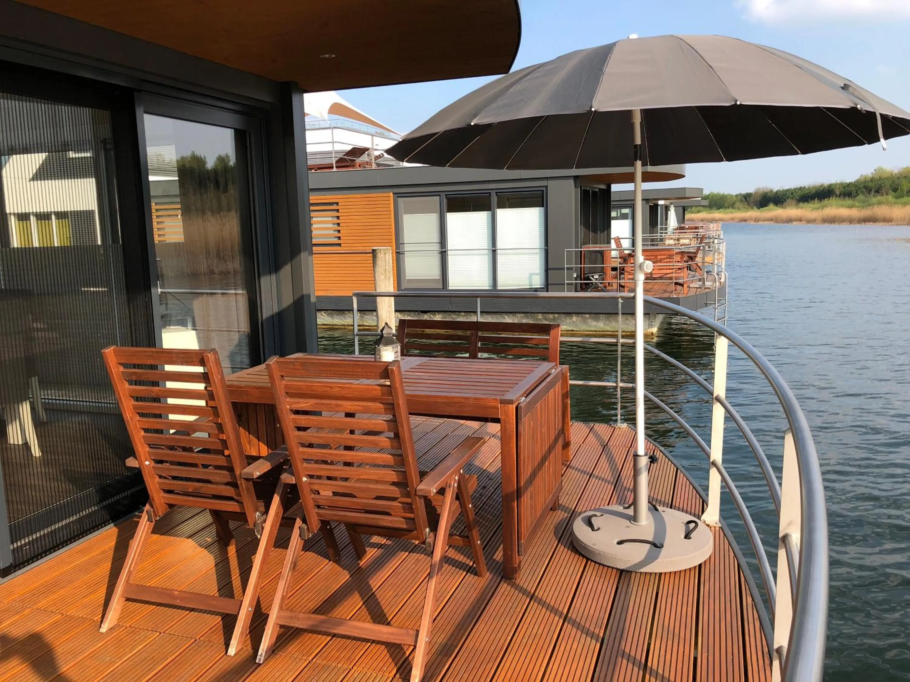 Balcony/Terrace in Hausboot Harmonie