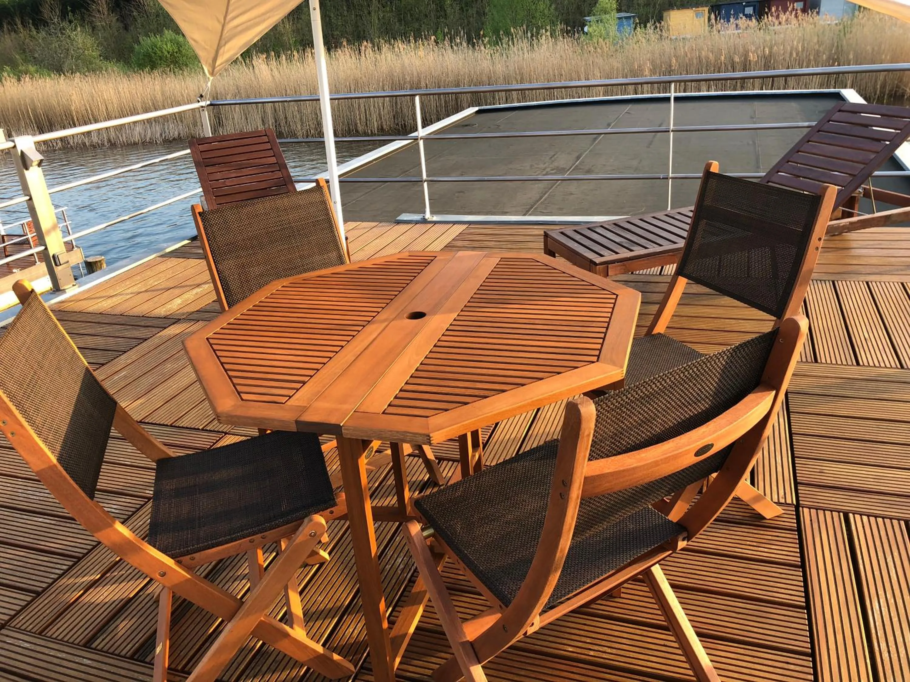 Balcony/Terrace in Hausboot Harmonie