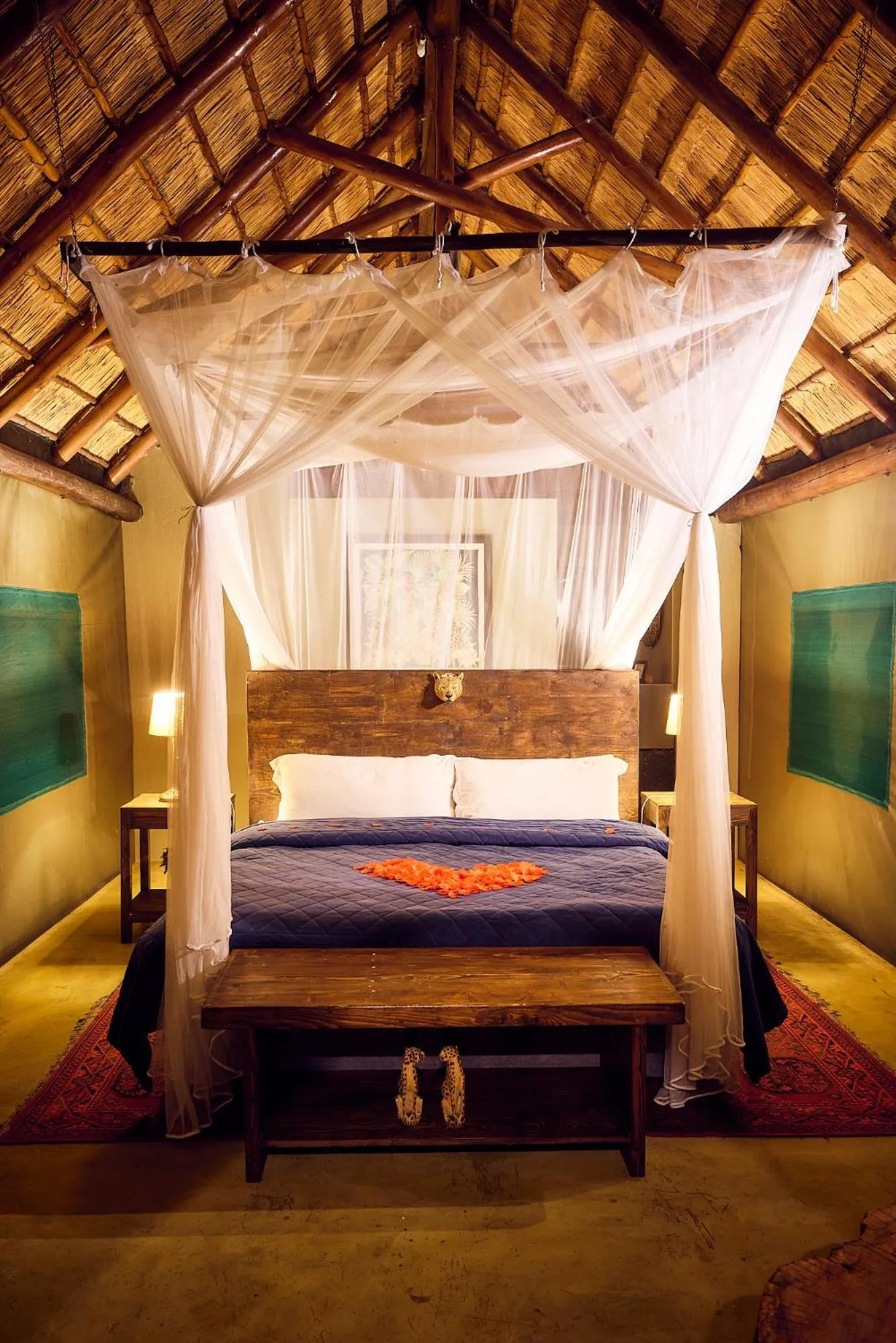 Bed in Parsons Hilltop Safari Camp