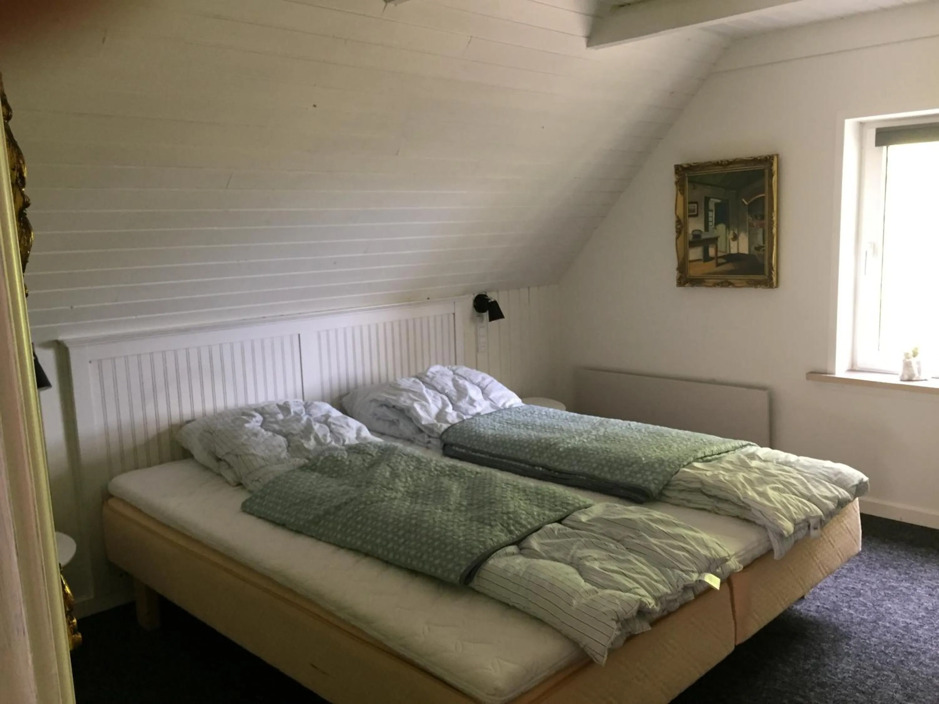 Bed in Lille Degnbøl Holiday House
