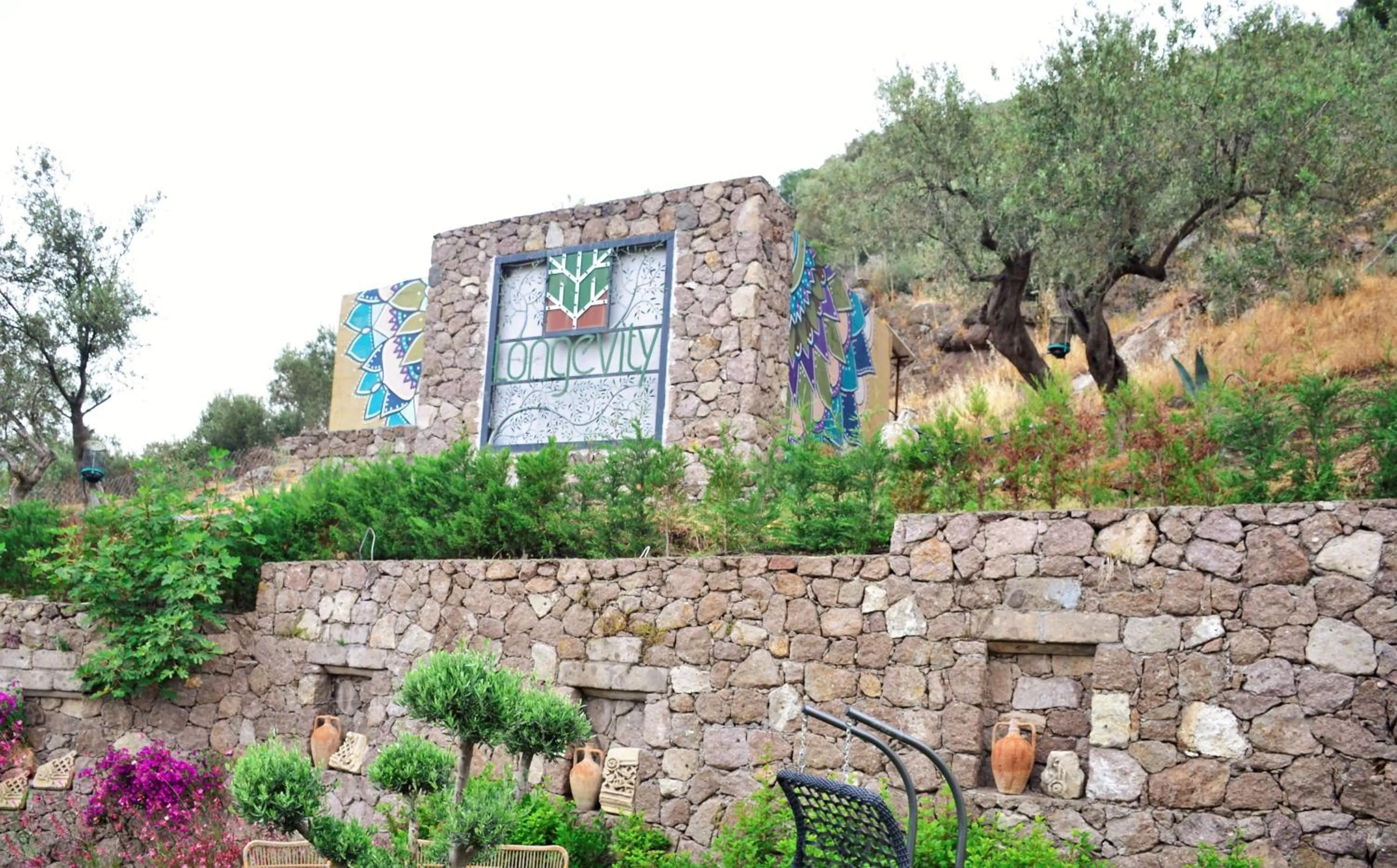 Facade/entrance in Assos Longevity Hotel