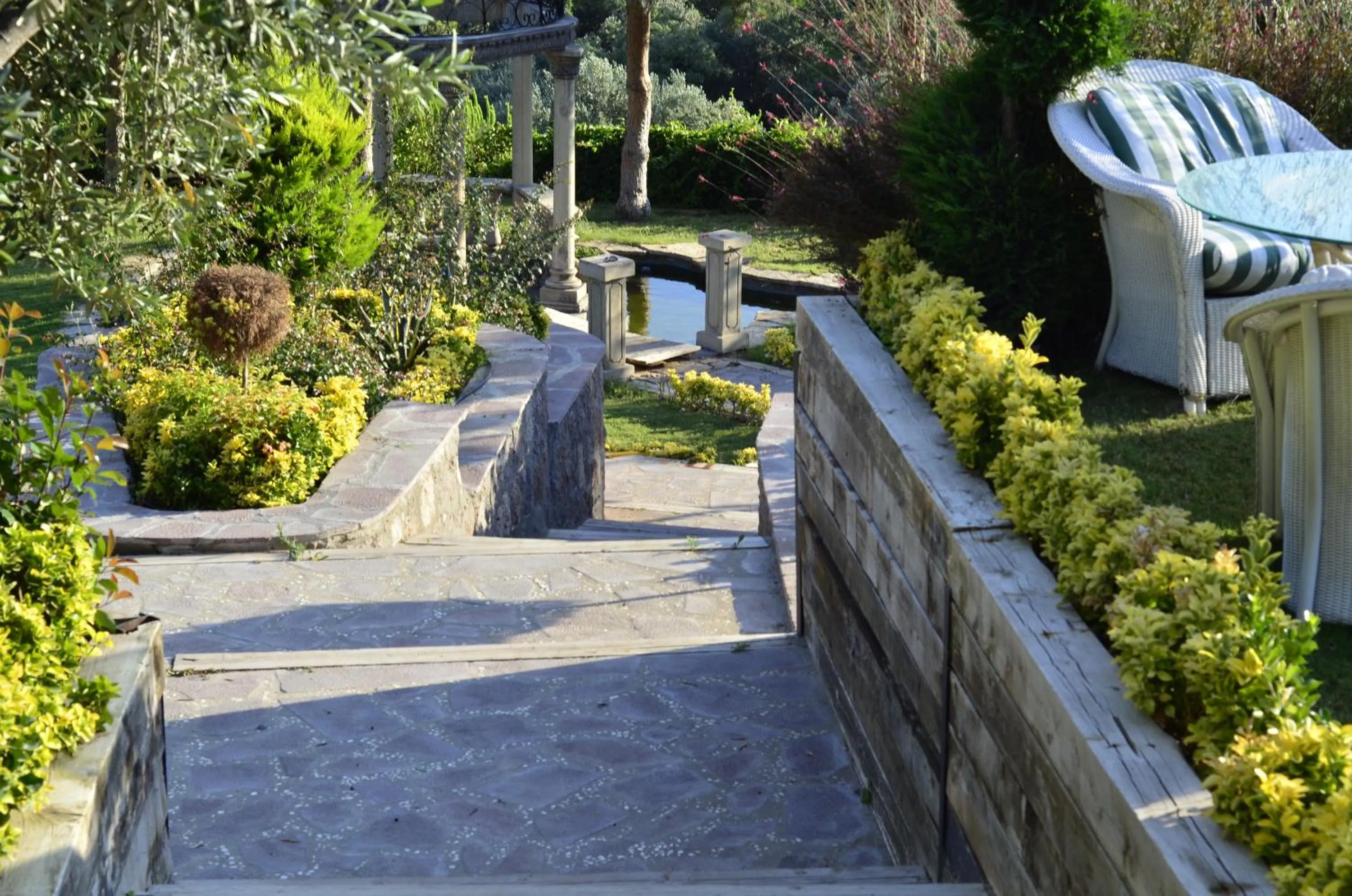 Garden in Assos Longevity Hotel