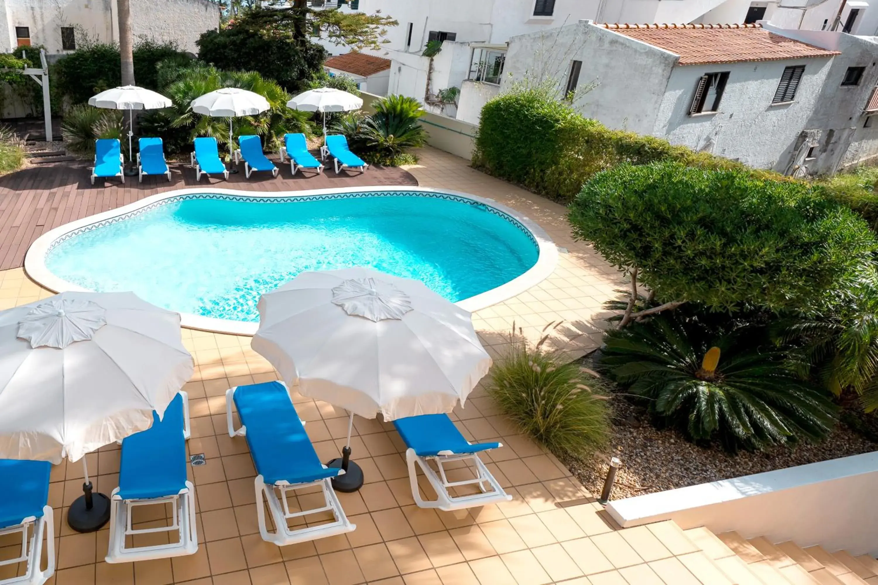 Pool view in Muthu Clube Praia da Oura Pool view in Muthu Clube Praia da Oura