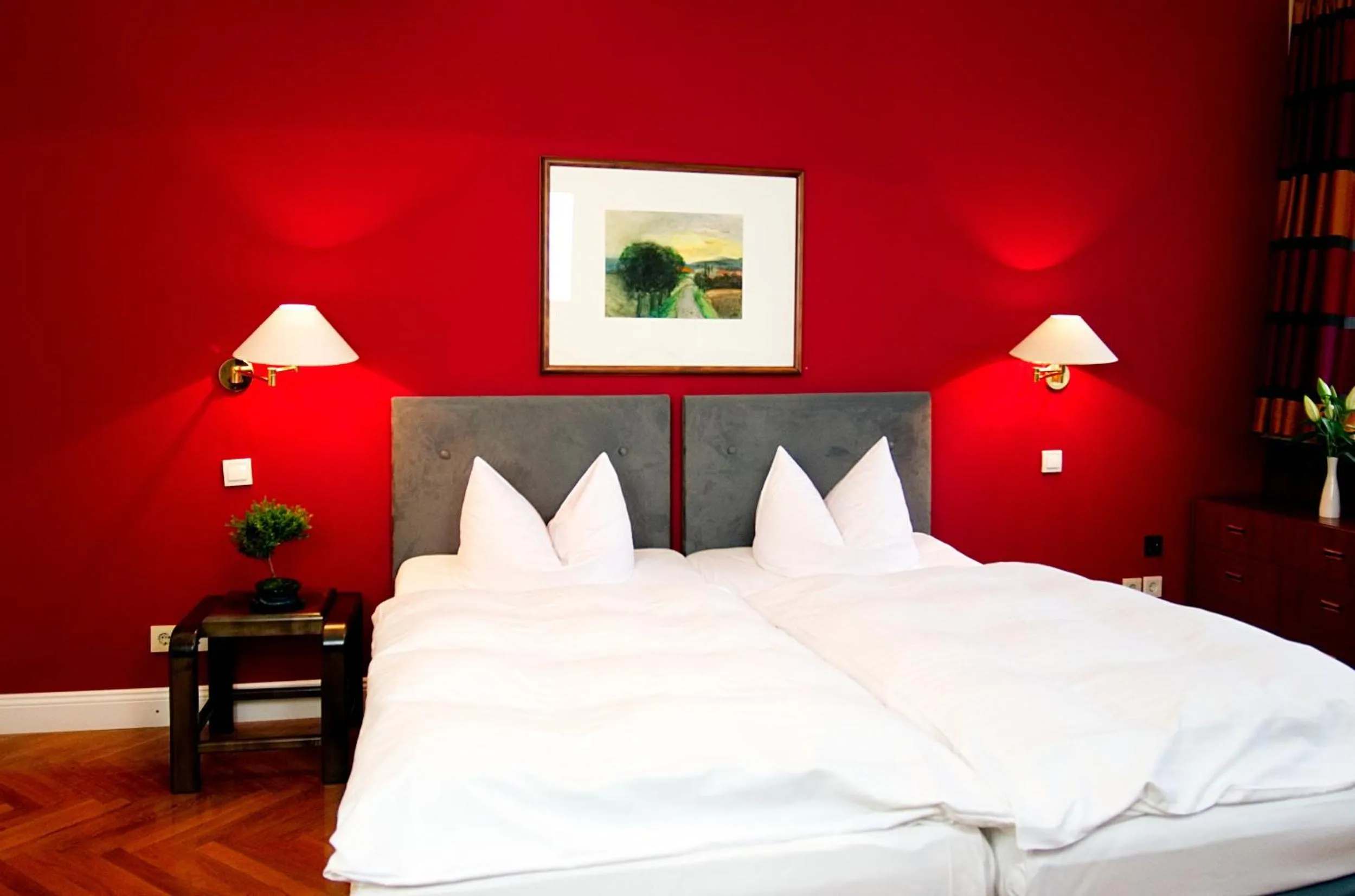 Bed in Hotel Albrechtshof Gohrisch