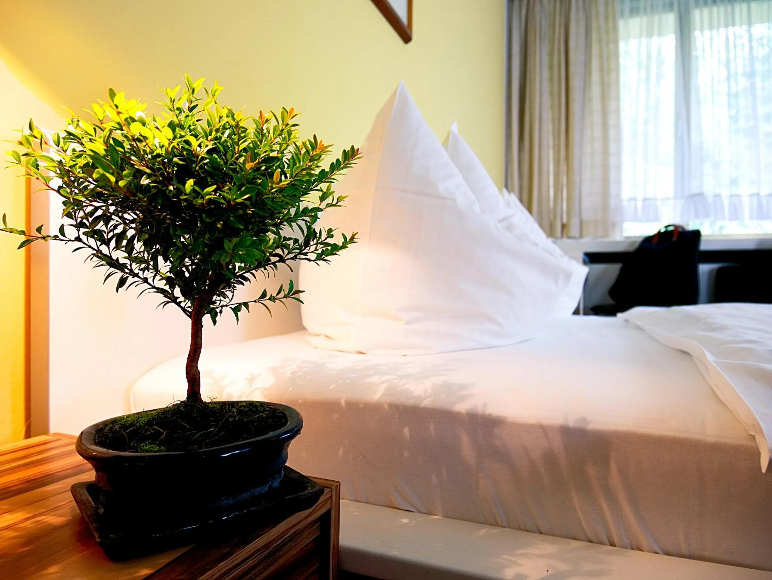 Decorative detail, Bed in Hotel Albrechtshof Gohrisch