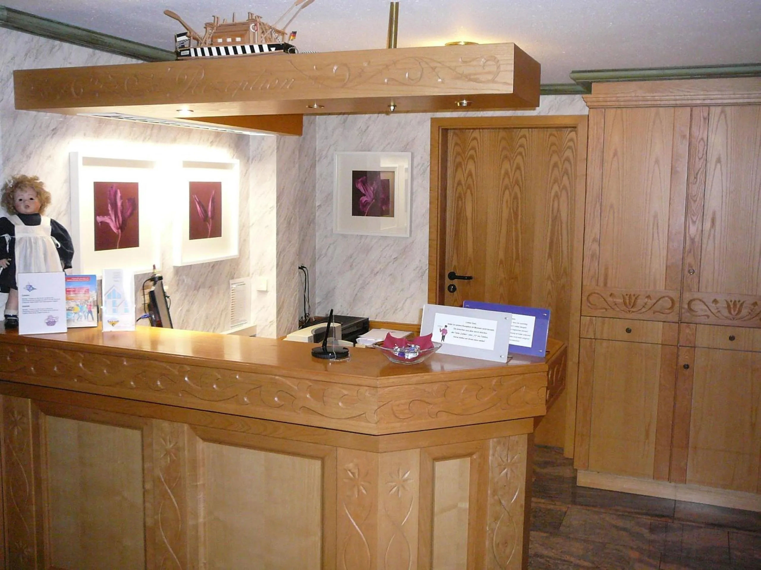 Lobby or reception in Hotel Garni Schmid