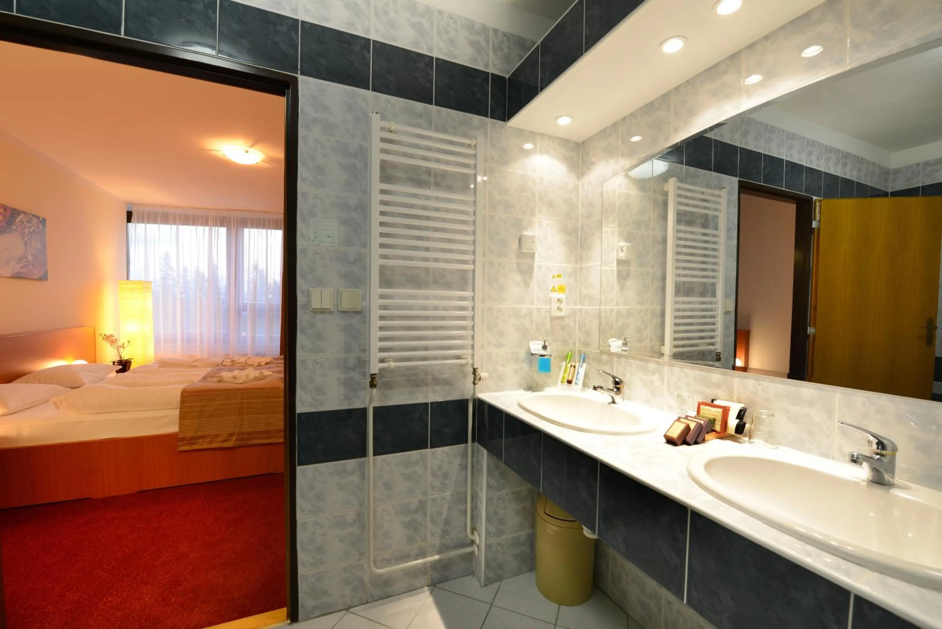 Bathroom, Bed in Hotel SOREA TRIGAN