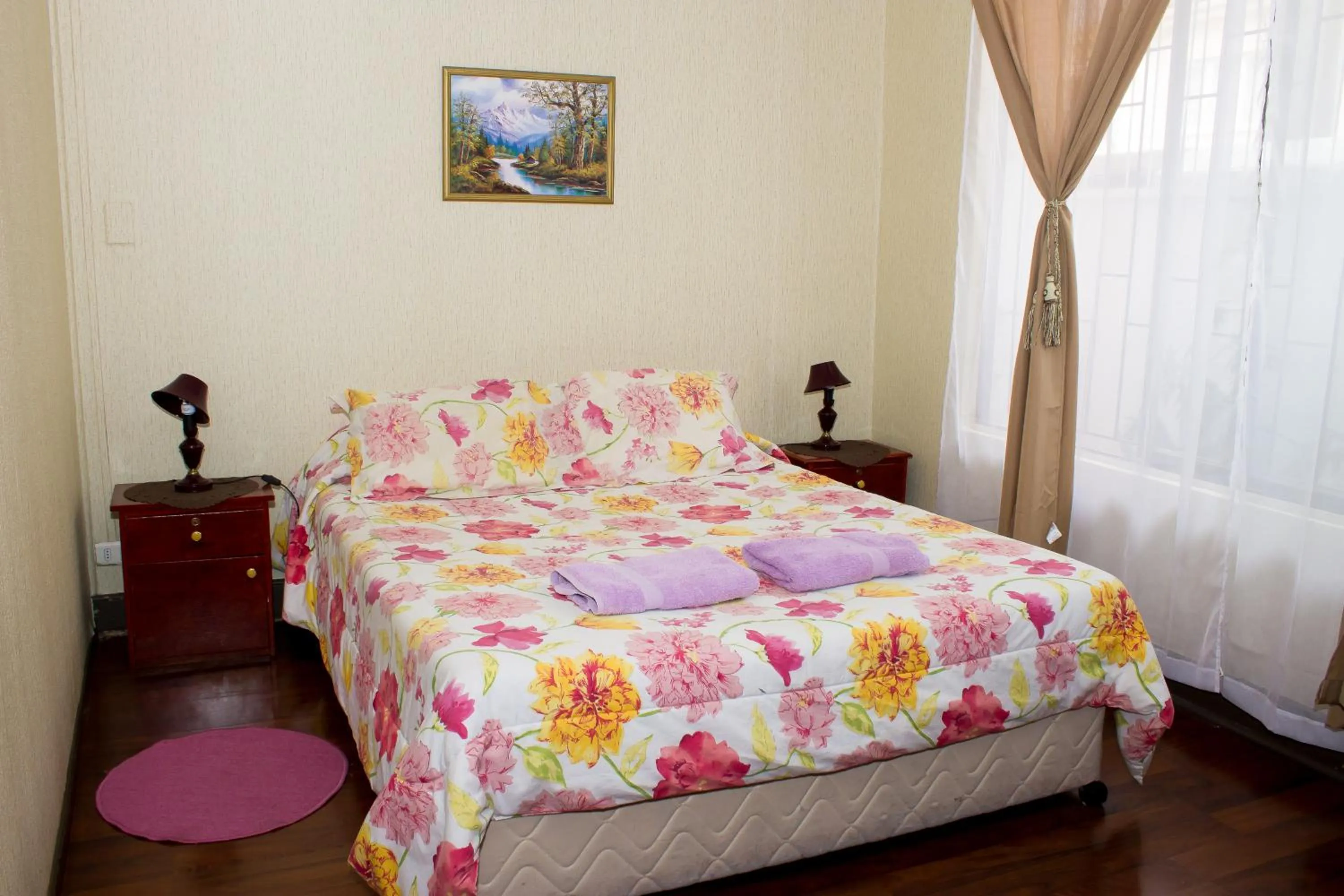 Bed in Hostal Residencia Blest Gana