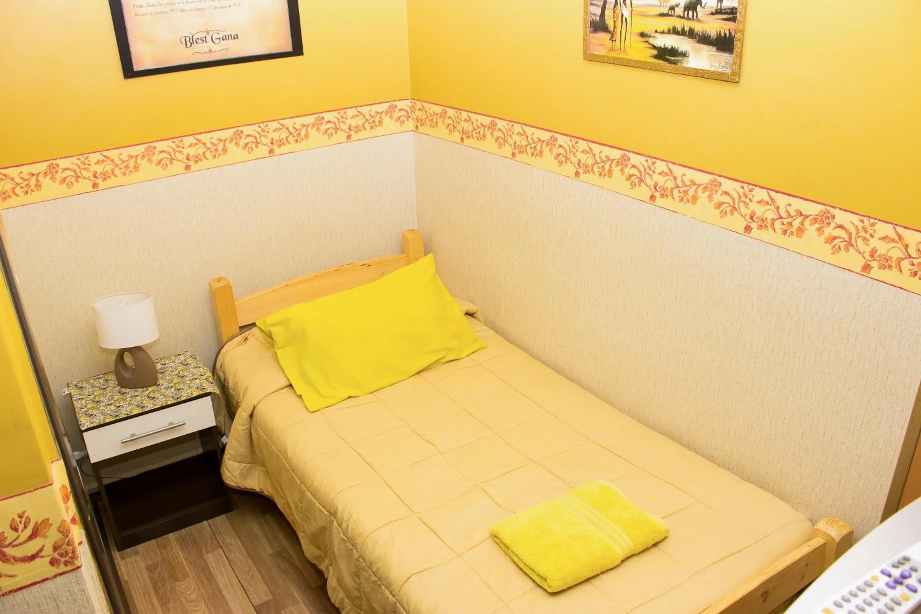Bed in Hostal Residencia Blest Gana