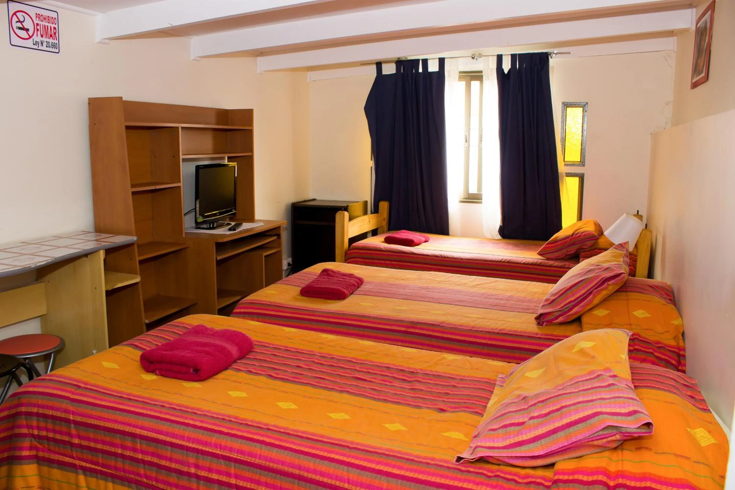 Bed in Hostal Residencia Blest Gana
