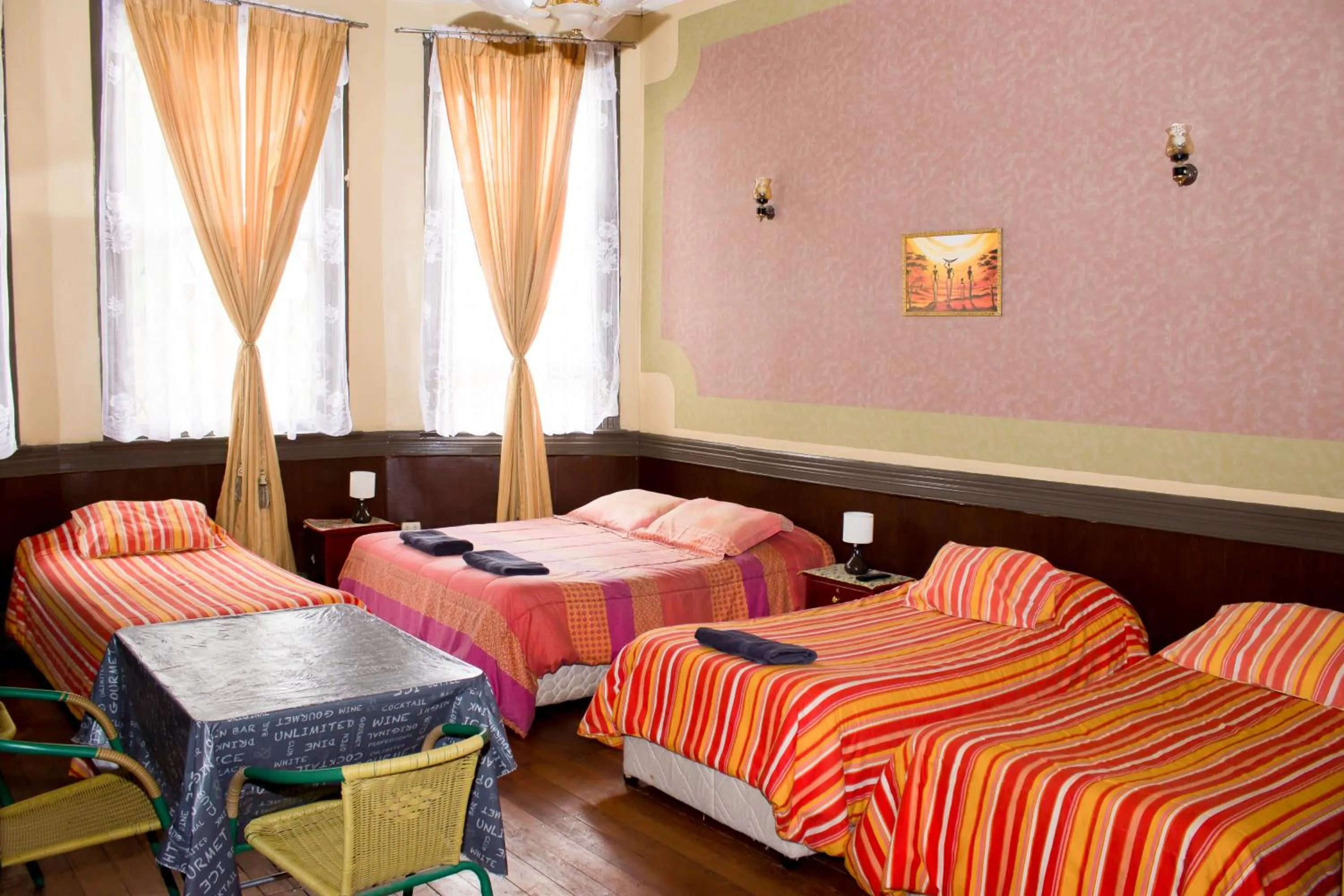 Bed in Hostal Residencia Blest Gana
