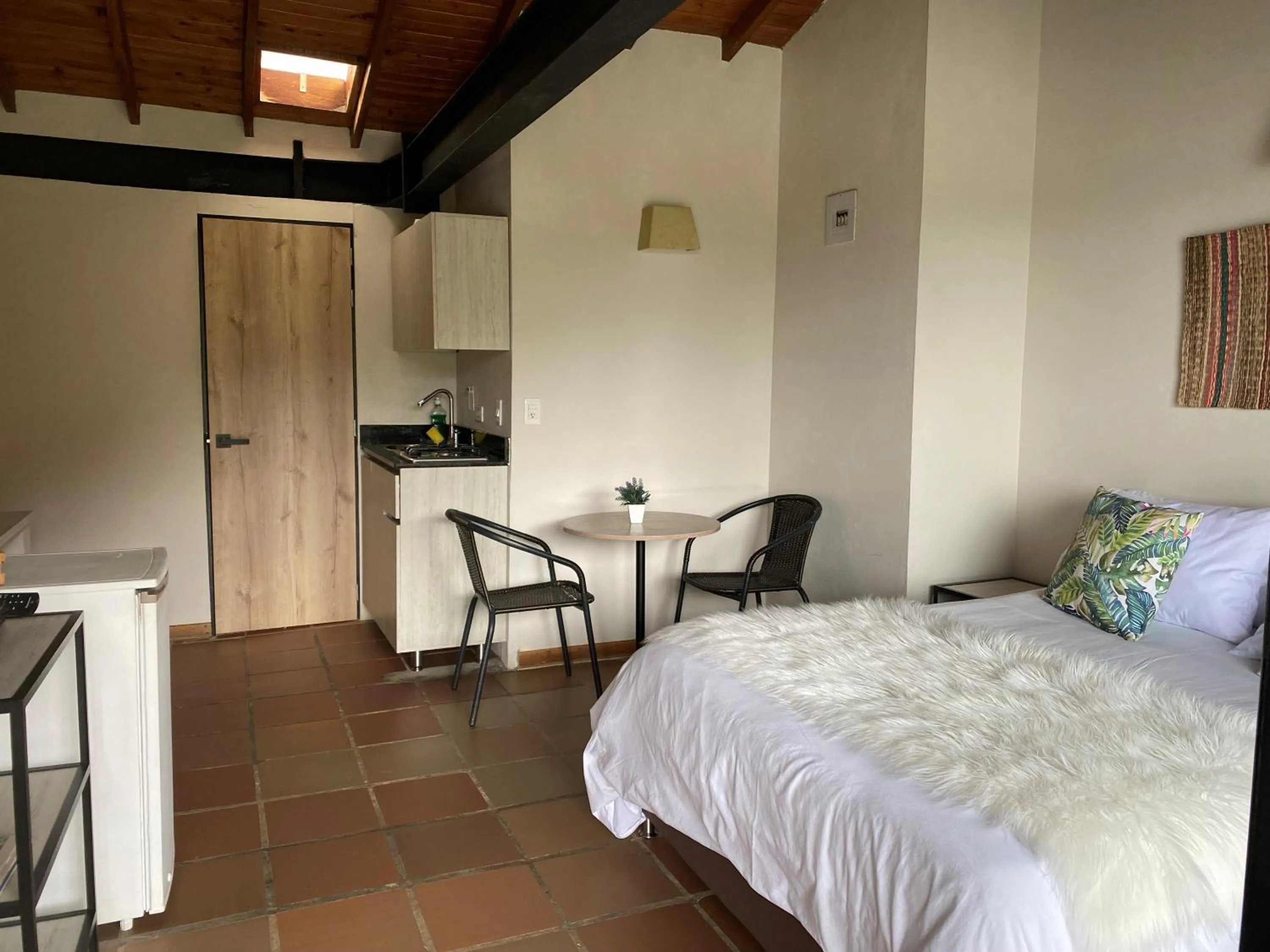 Decorative detail, Bed in Ecolodge Bahia del Peñón