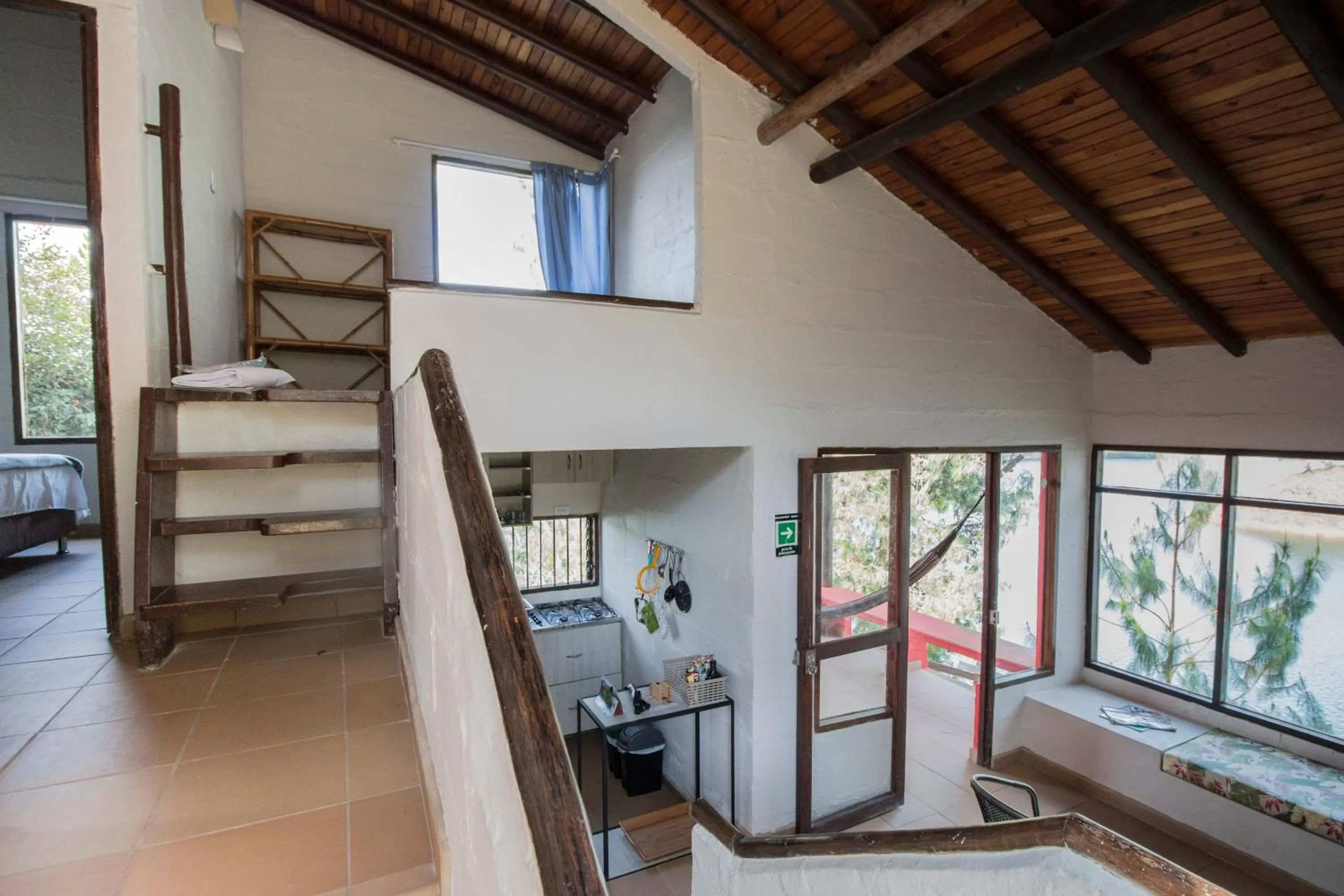 Living room in Ecolodge Bahia del Peñón