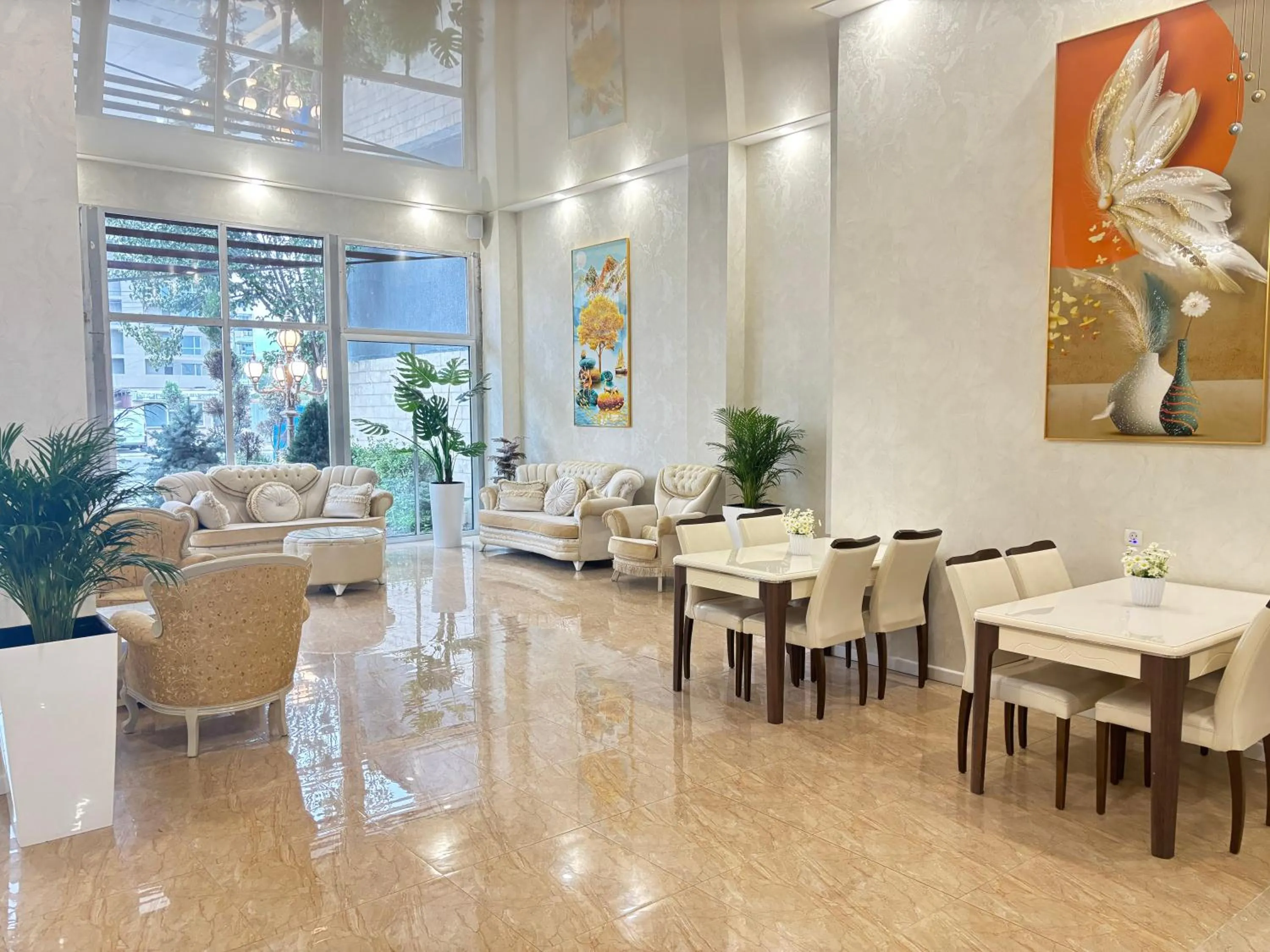 Seating area in Hotel Agava